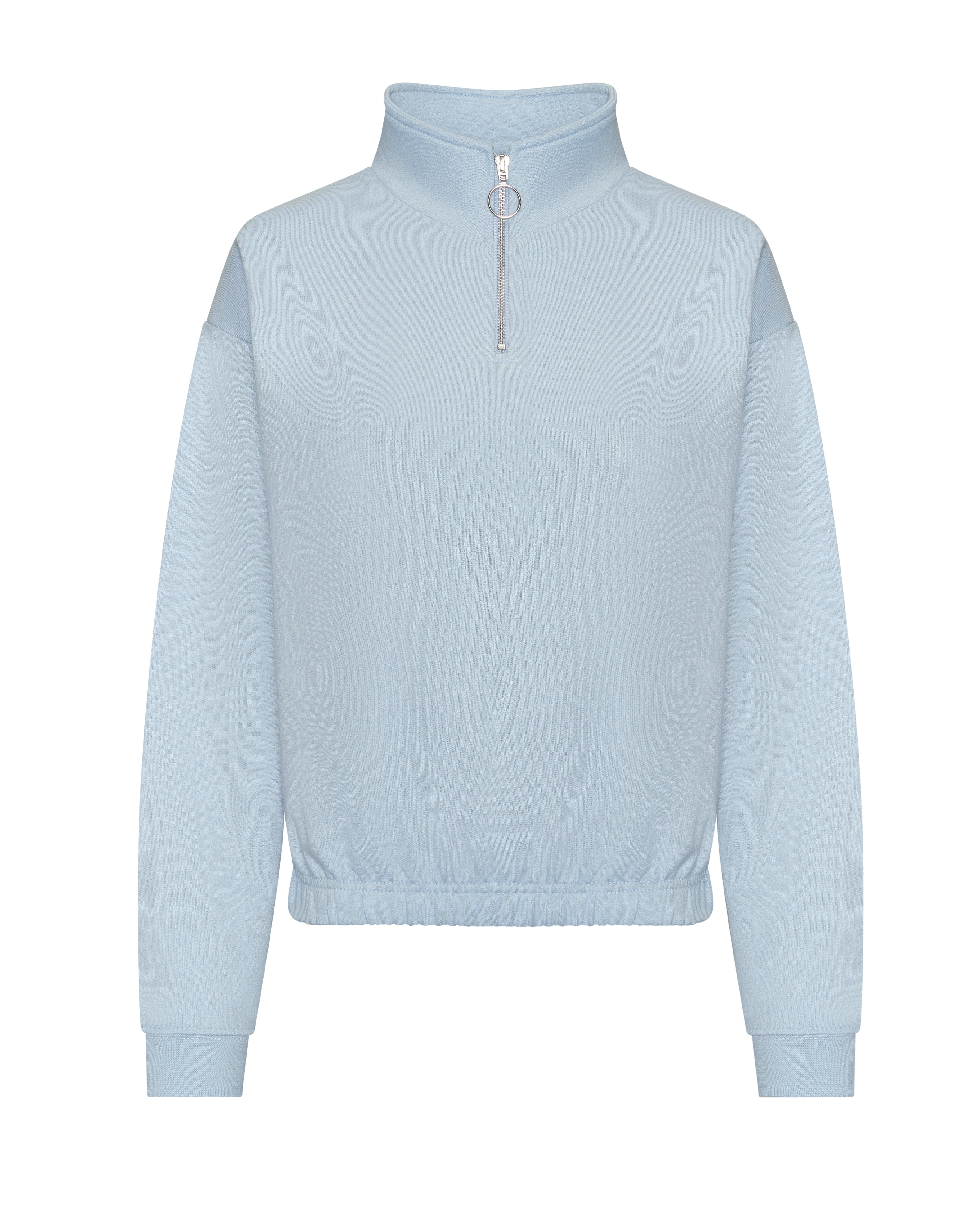 Sudadera Corta con Cremallera en el Cuello Mujer - Just Hoods JH037 - imagen 5