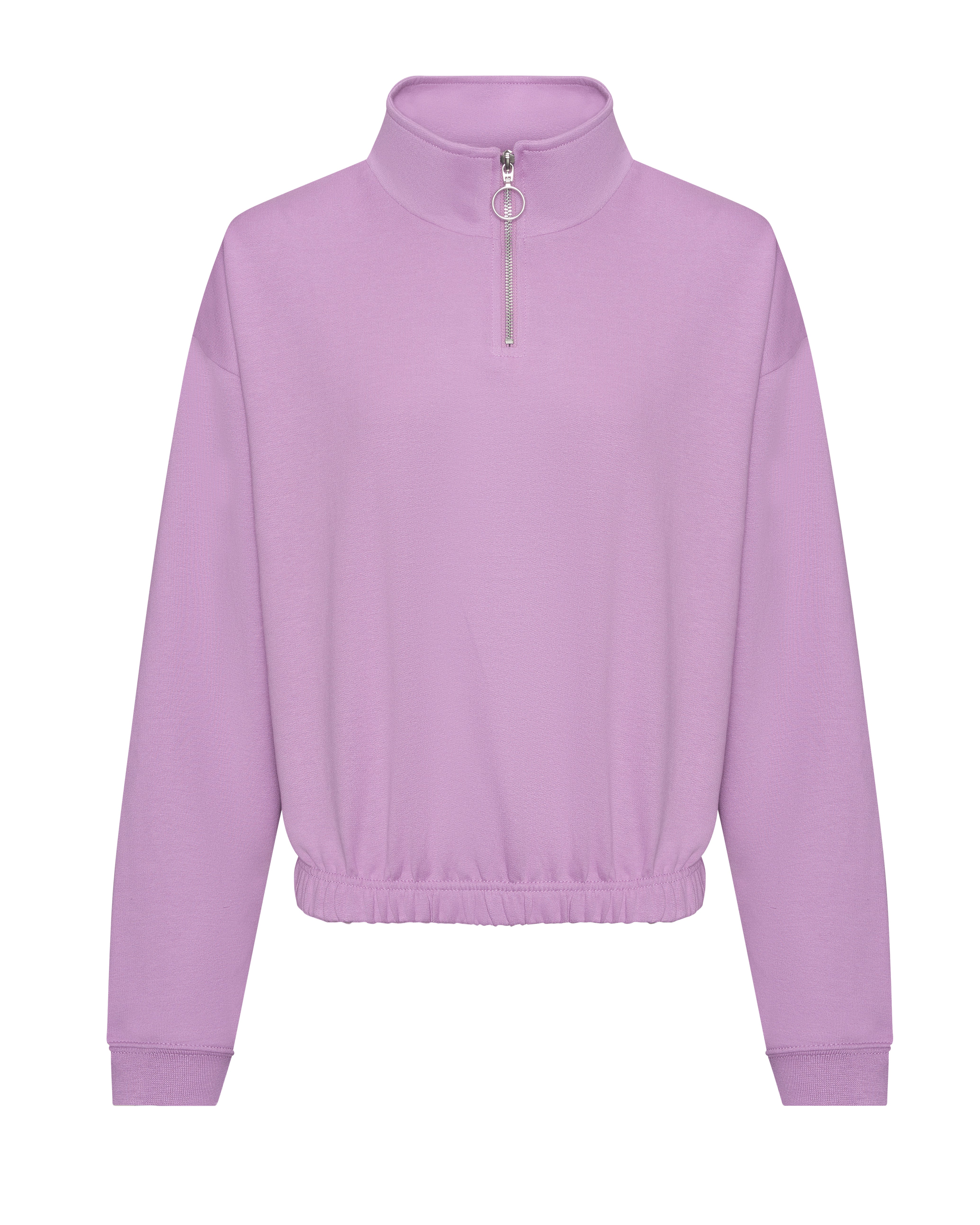Sudadera Corta con Cremallera en el Cuello Mujer - Just Hoods JH037 - imagen 7