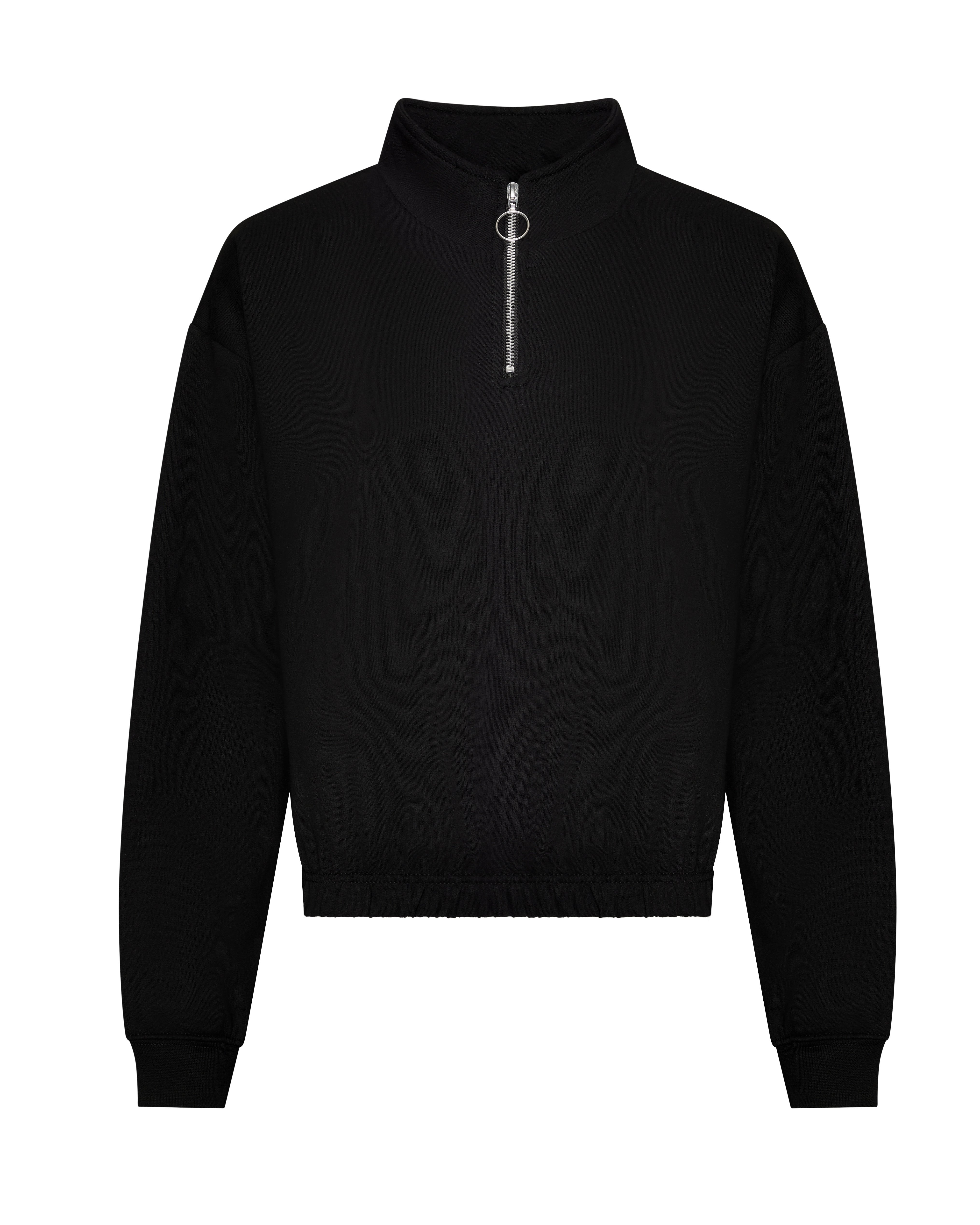 Sudadera Corta con Cremallera en el Cuello Mujer - Just Hoods JH037 - imagen 11