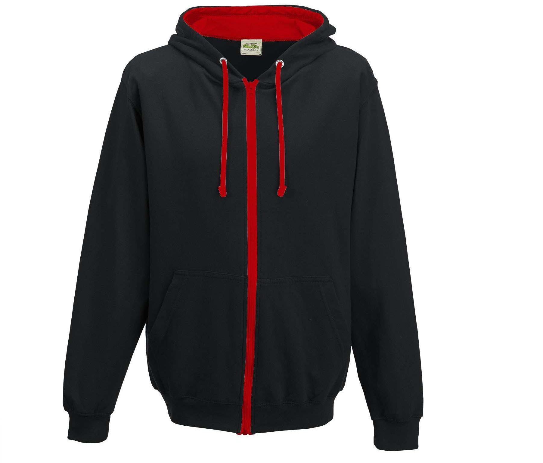 Sudadera con Capucha Contrastada y Cremallera - Just Hoods JH053 - imagen 9