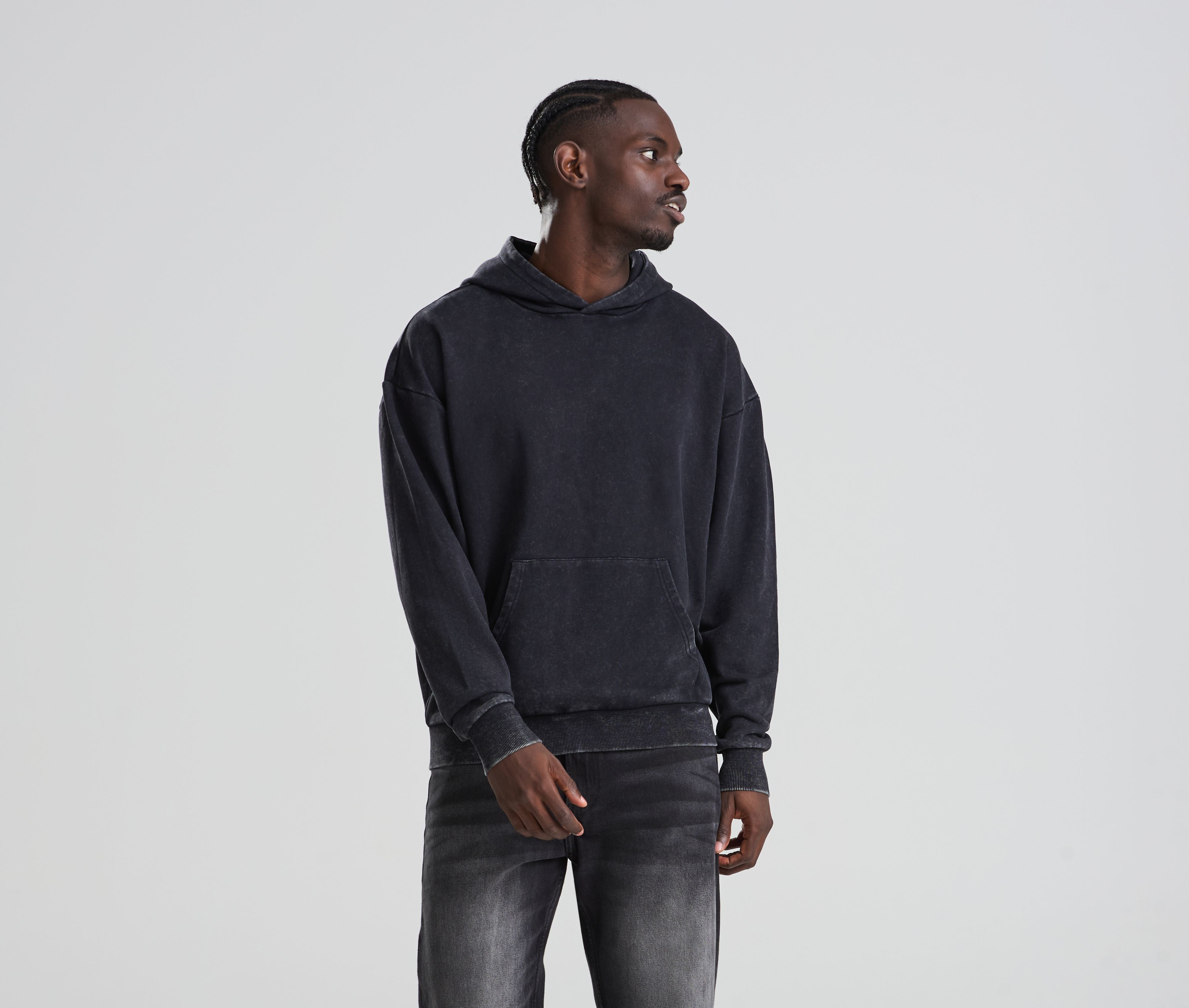 Sudadera con Capucha Efecto Desgastado - Just Hoods JH180 - imagen 1