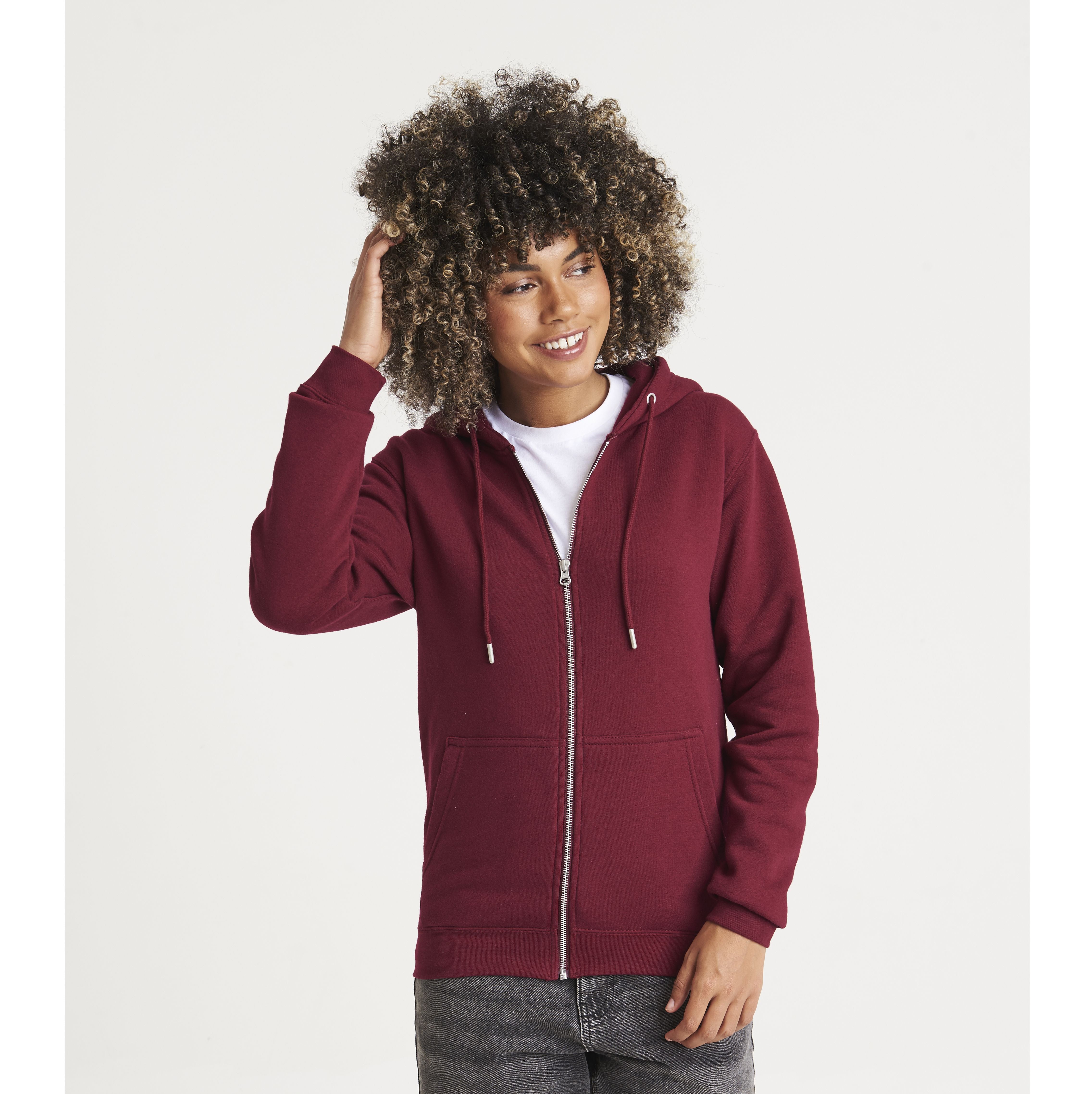Sudadera Orgánica con Cremallera y Capucha - Just Hoods JH250 - imagen 1