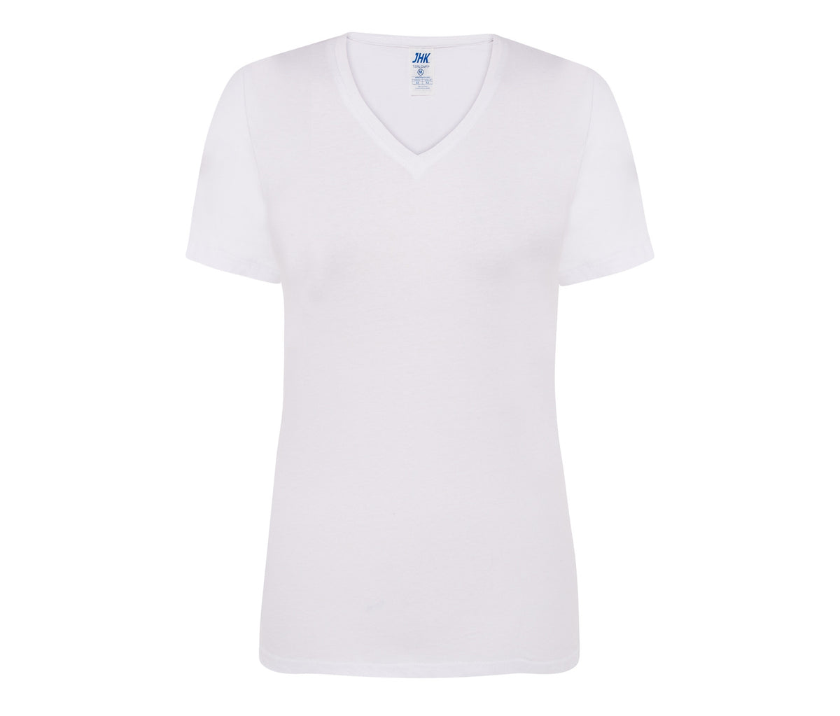 Camiseta Cuello Pico Mujer 145 - JHK JK158 - WHITE