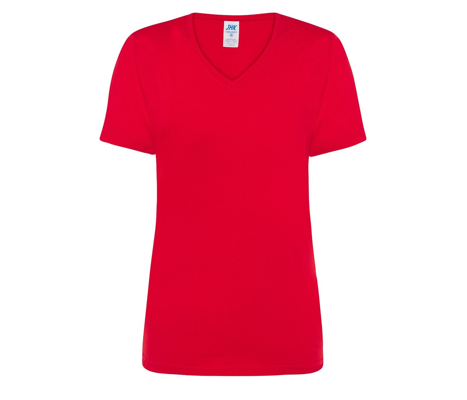 Camiseta Cuello Pico Mujer 145 - JHK JK158 - RED