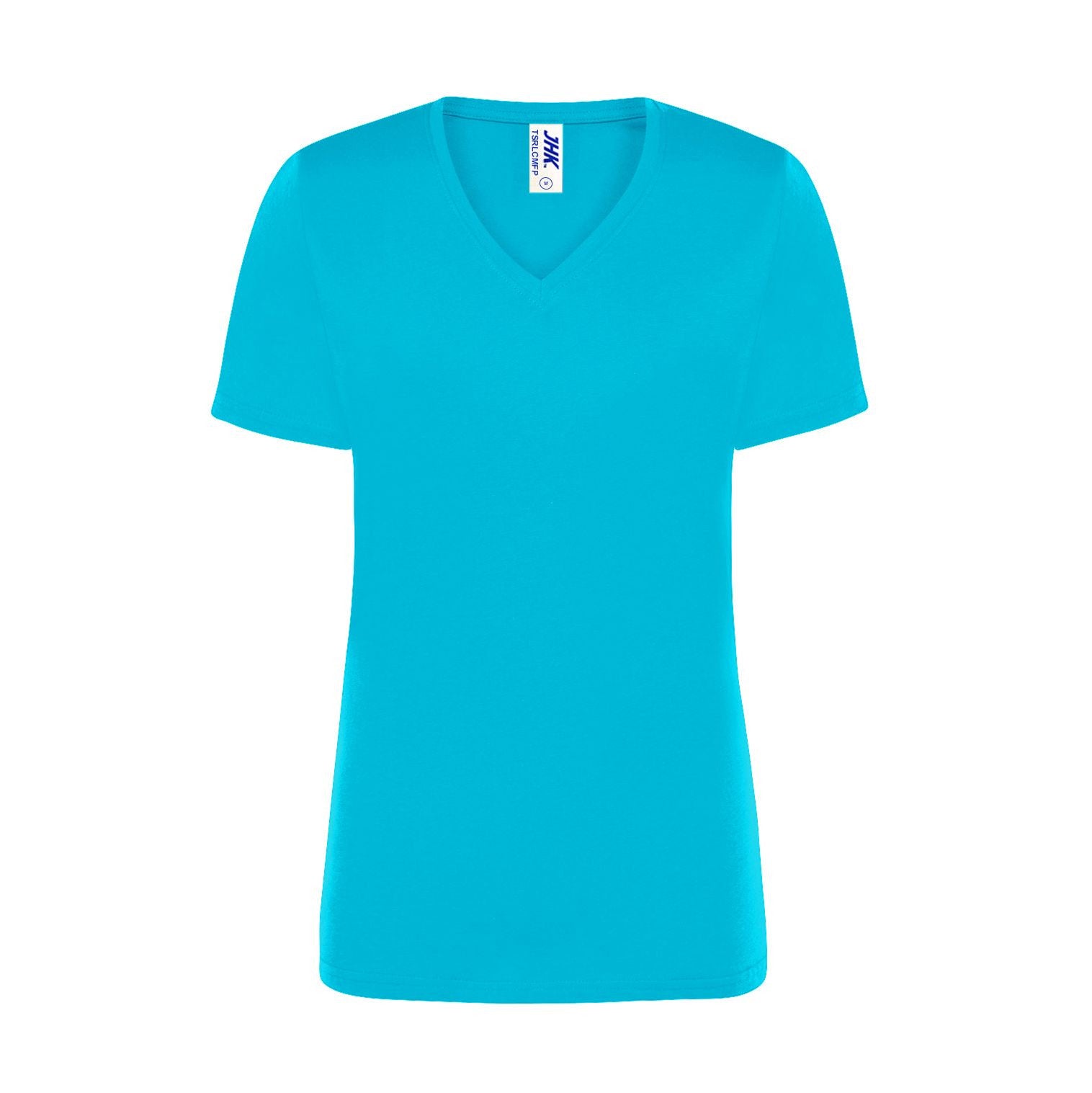 Camiseta Cuello Pico Mujer 145 - JHK JK158 - TURQUOISE