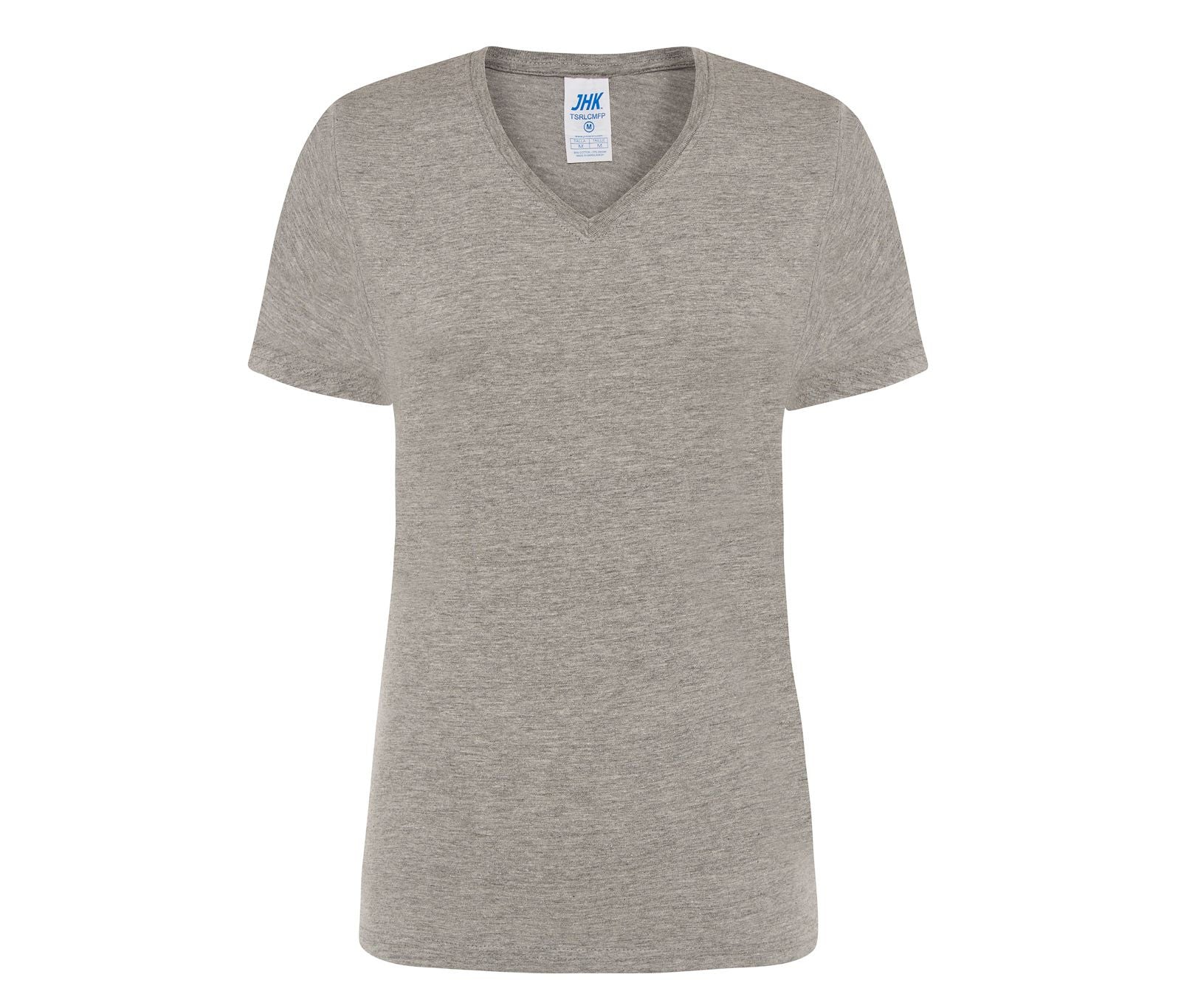 Camiseta Cuello Pico Mujer 145 - JHK JK158 - GREY MELANGE