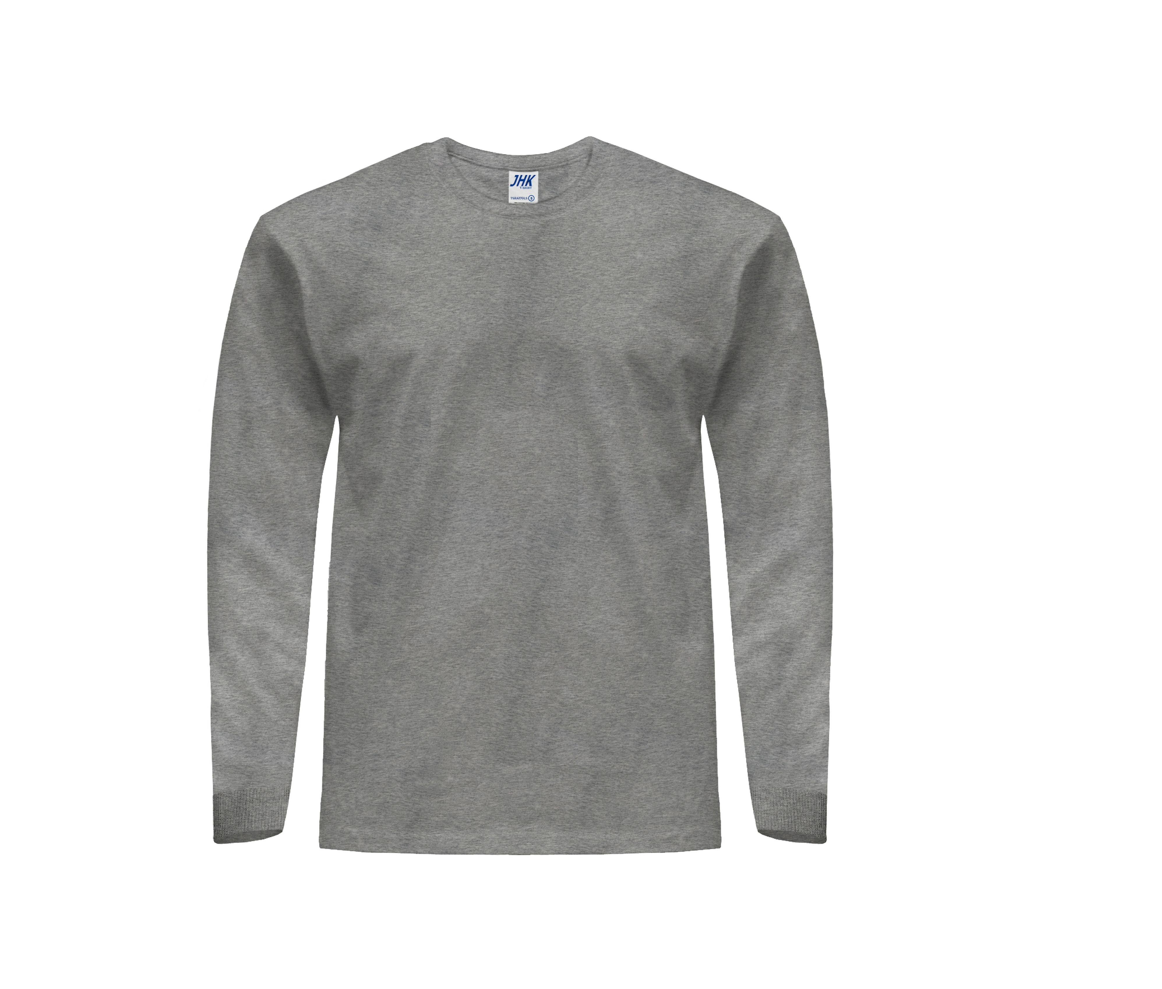 Camiseta Manga Larga Hit 170 - JHK JK175 - GREY MELANGE