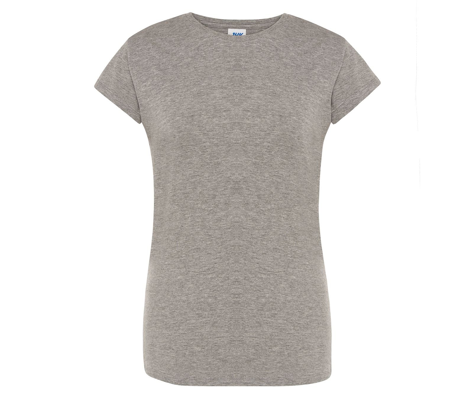 Camiseta Manga Corta Premium Mujer 170 - JHK JK180 - GREY MELANGE