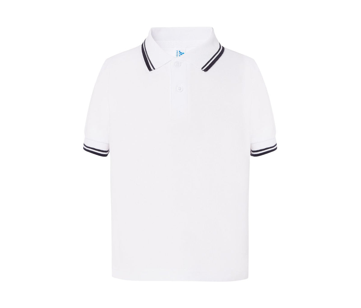 Polo Contraste Niño 210 - JHK JK205K - WHITE / NAVY