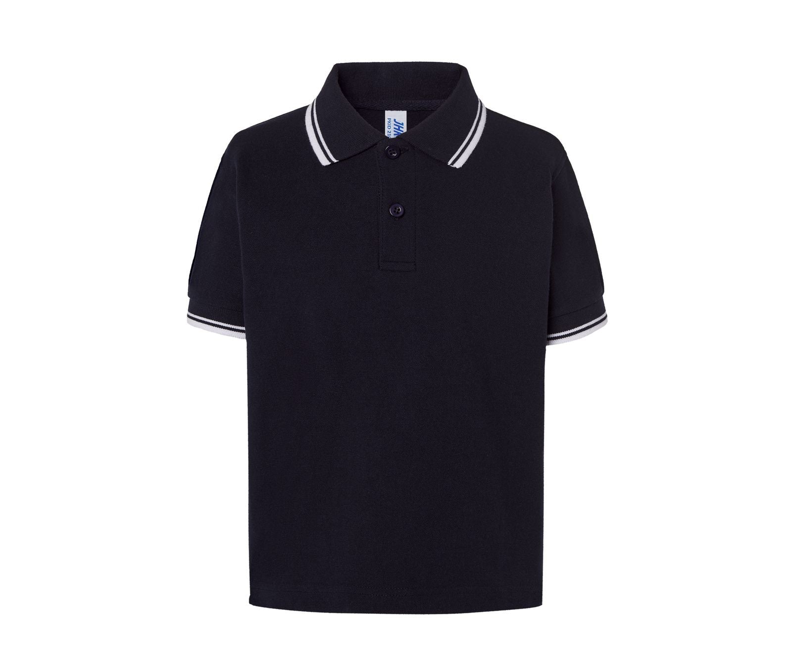 Polo Contraste Niño 210 - JHK JK205K - NAVY / WHITE