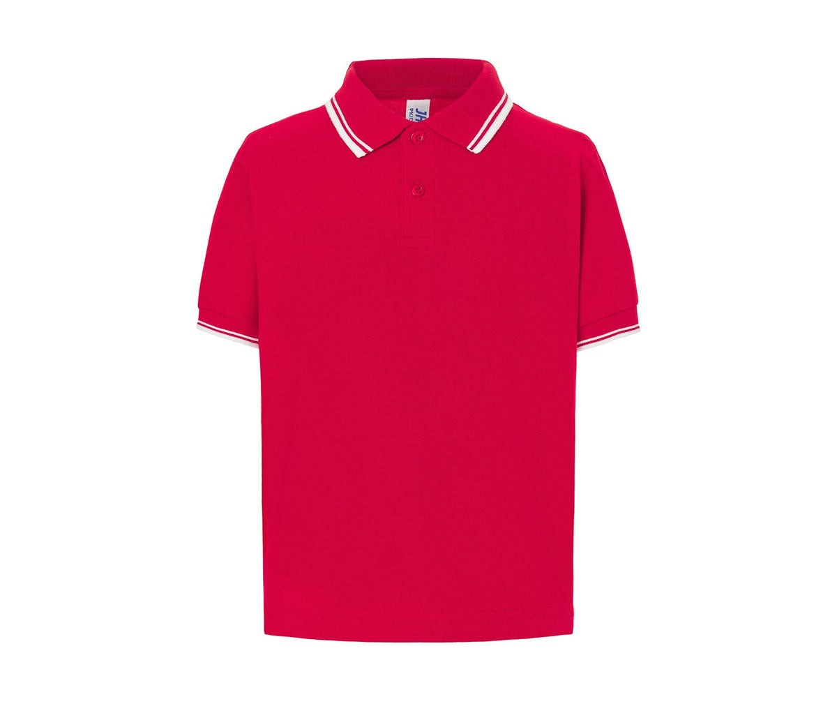 Polo Contraste Niño 210 - JHK JK205K - RED / WHITE