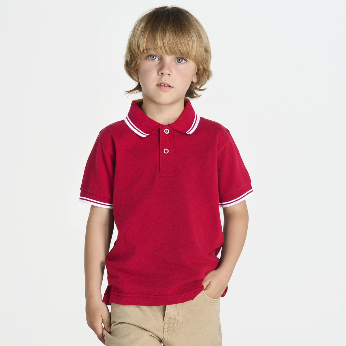 Polo Contraste Niño 210 - JHK JK205K