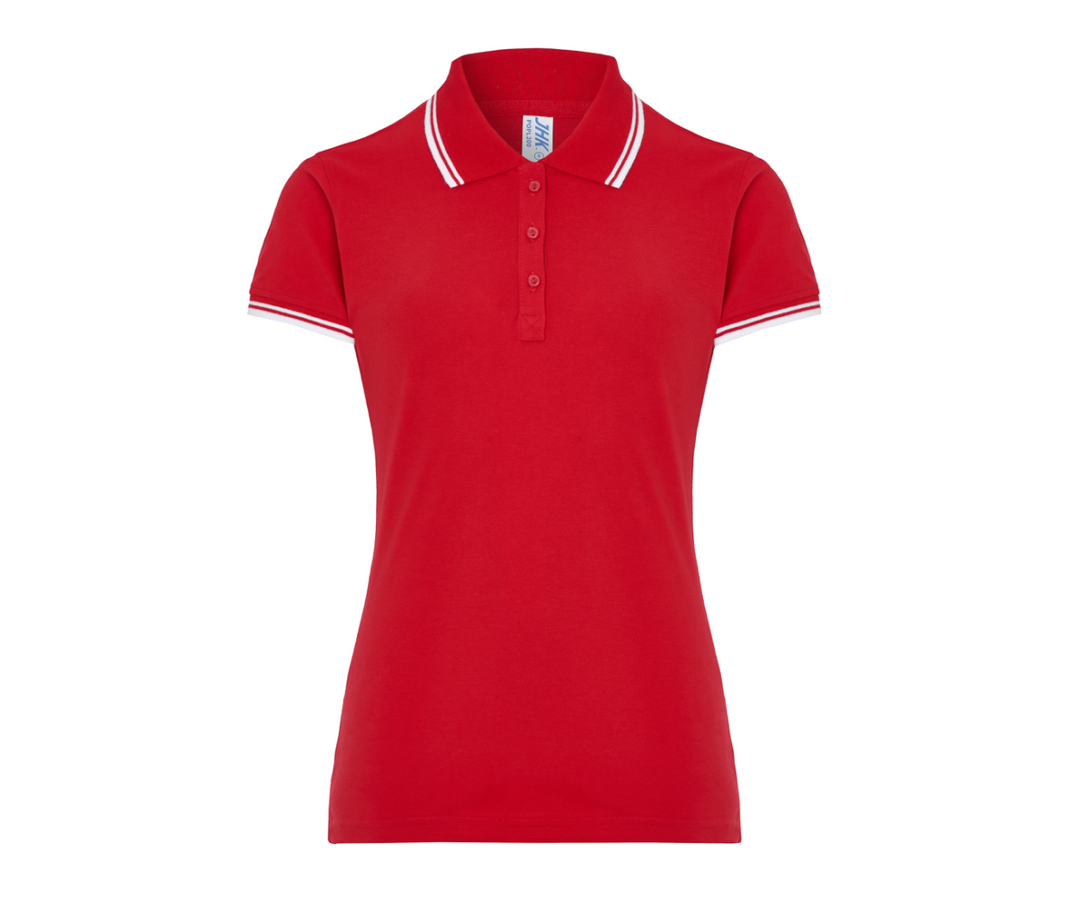 Polo Mujer 200 - JHK JK206 - RED/WHITE