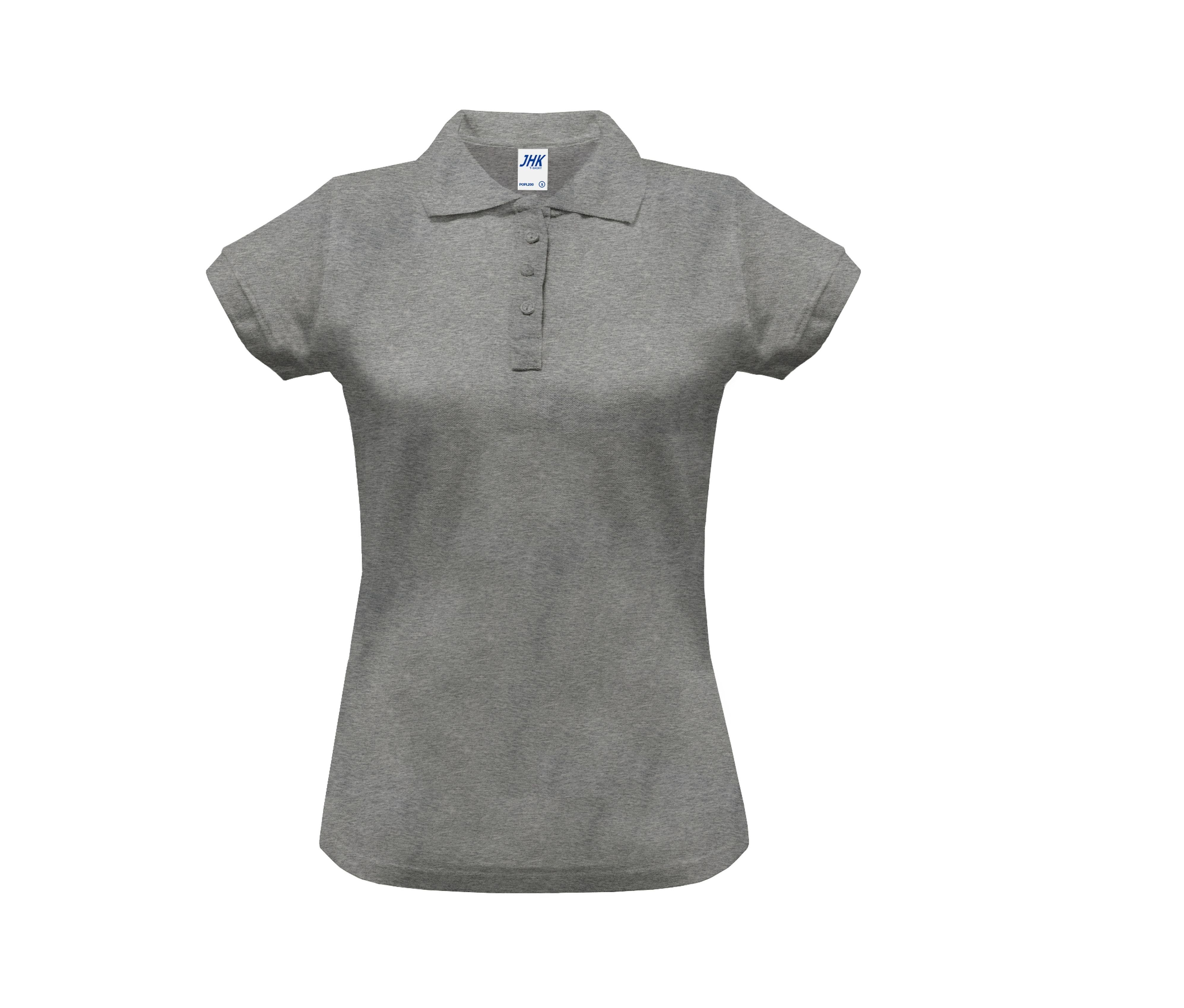 Polo Mujer 200 - JHK JK211 - GREY MELANGE