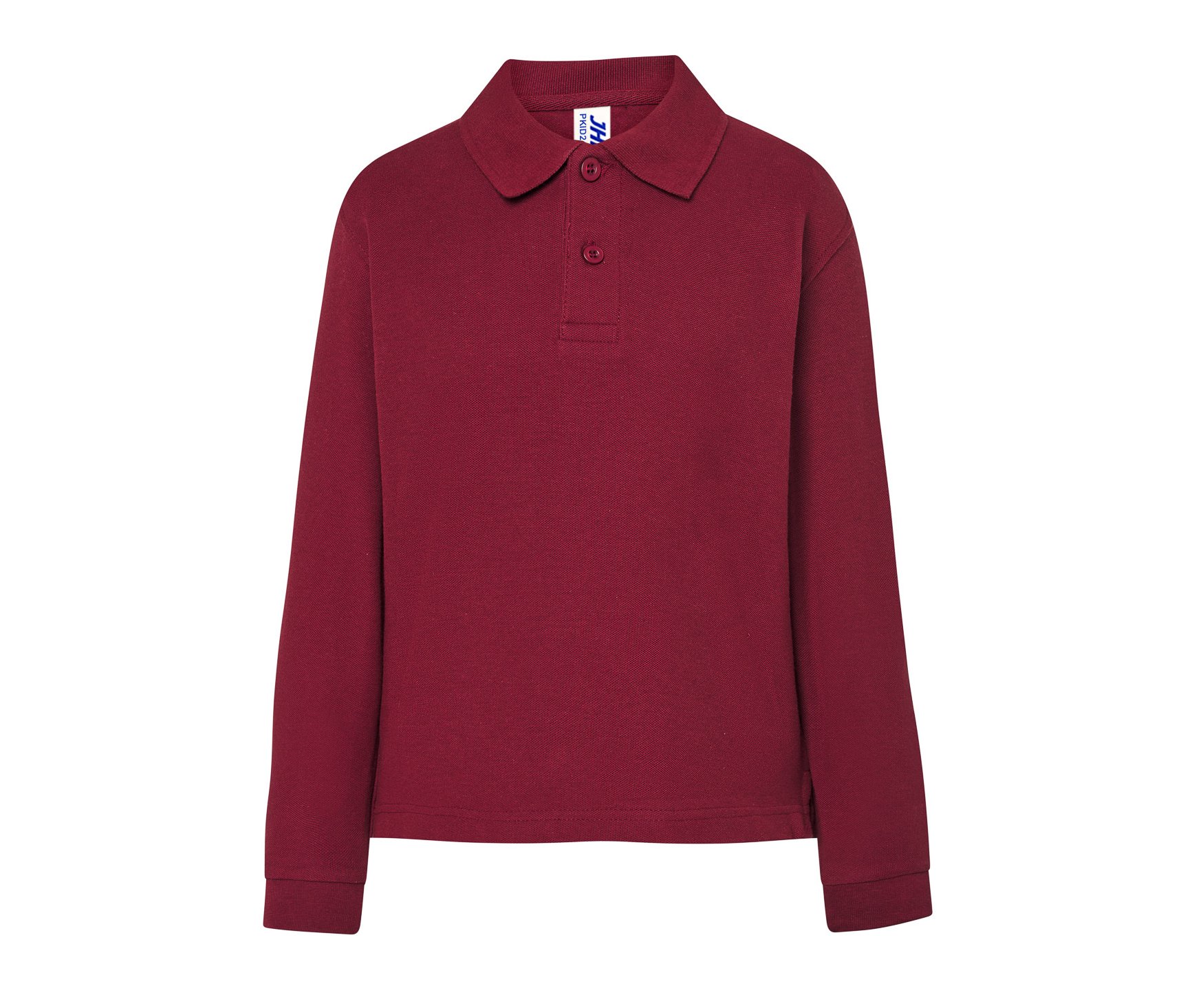 Polo Manga Larga Niño 210 - JHK JK215K - BURGUNDY