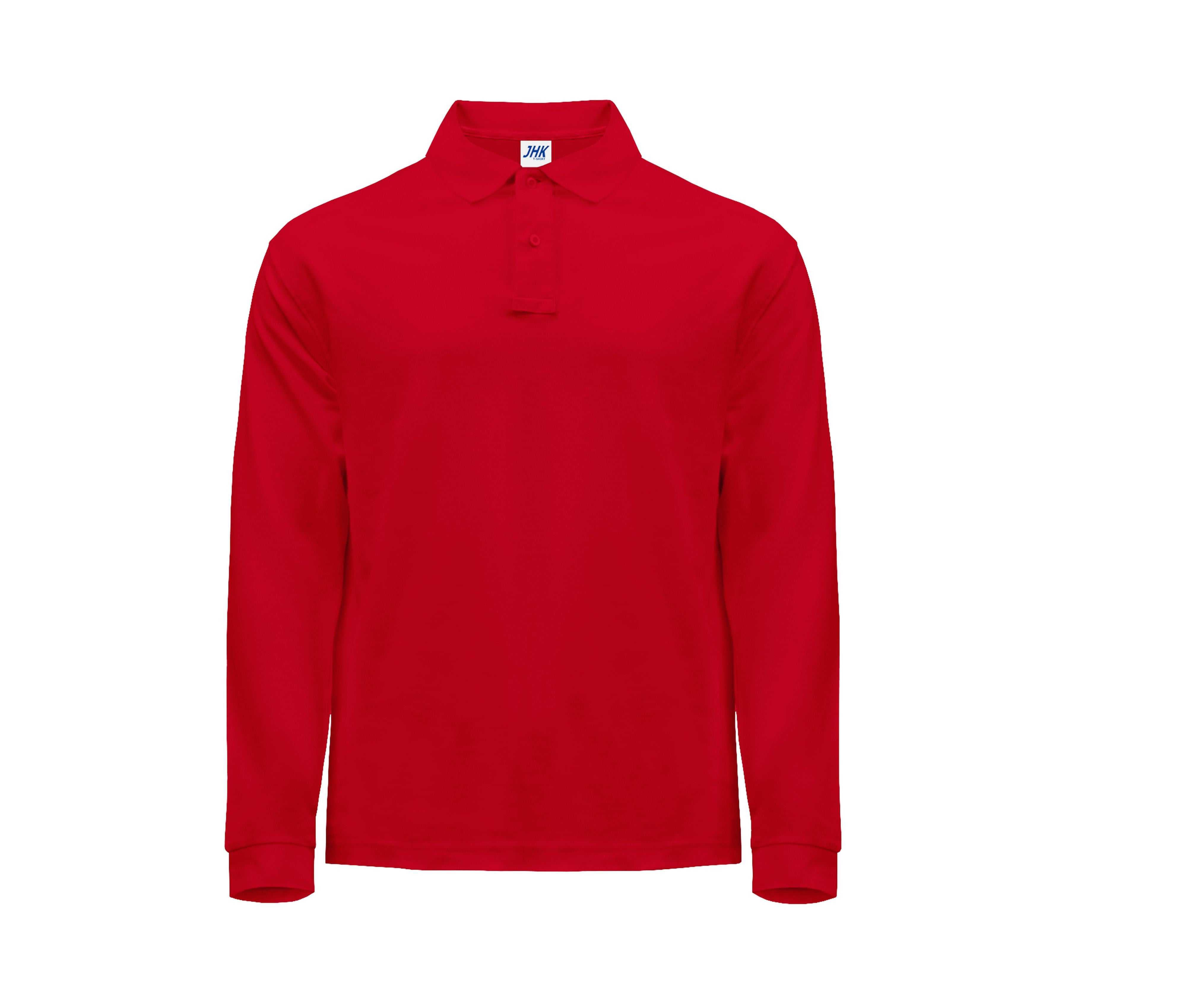 Polo Manga Larga Hombre 210 - JHK JK215 - RED