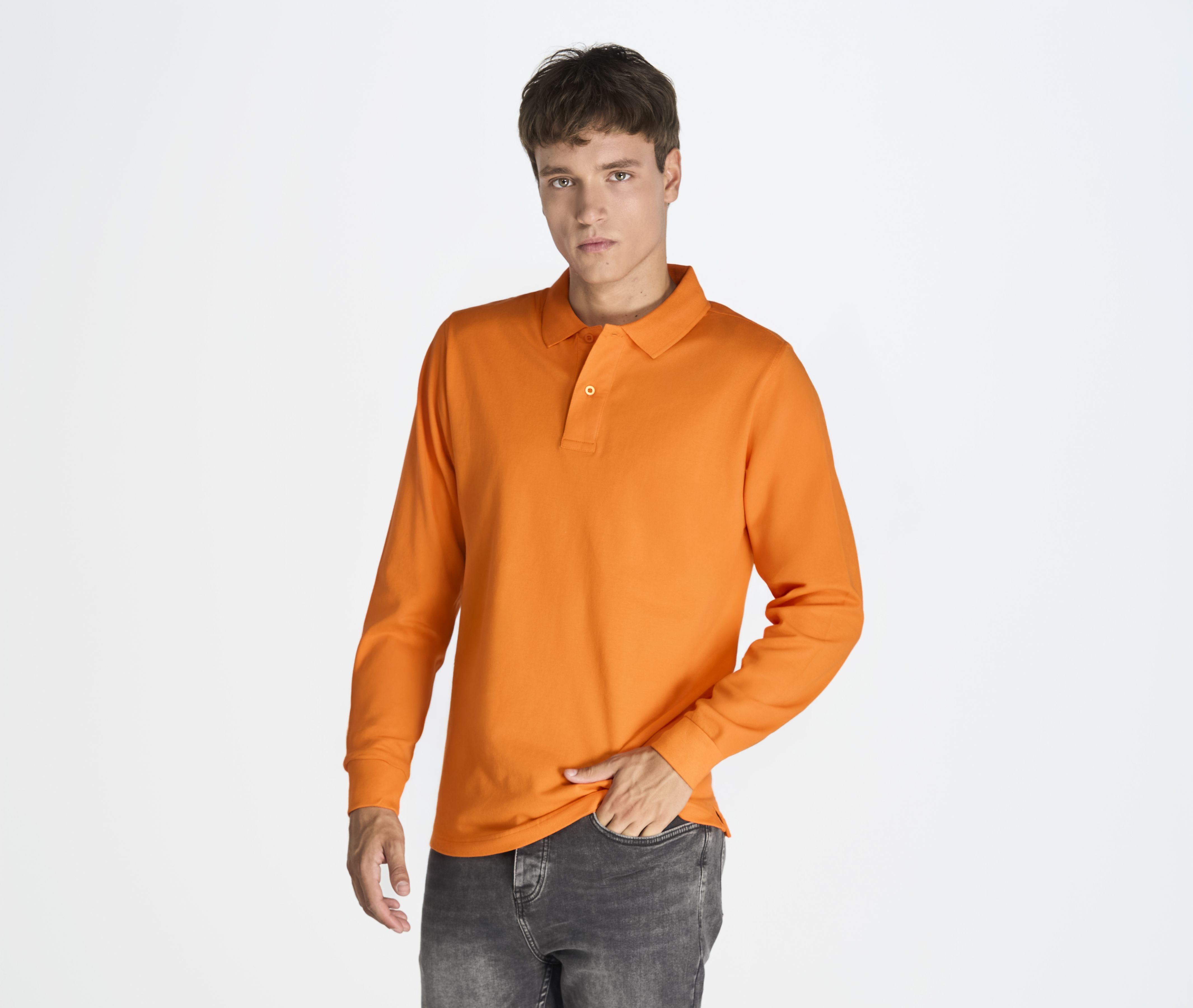 Polo Manga Larga Hombre 210 - JHK JK215