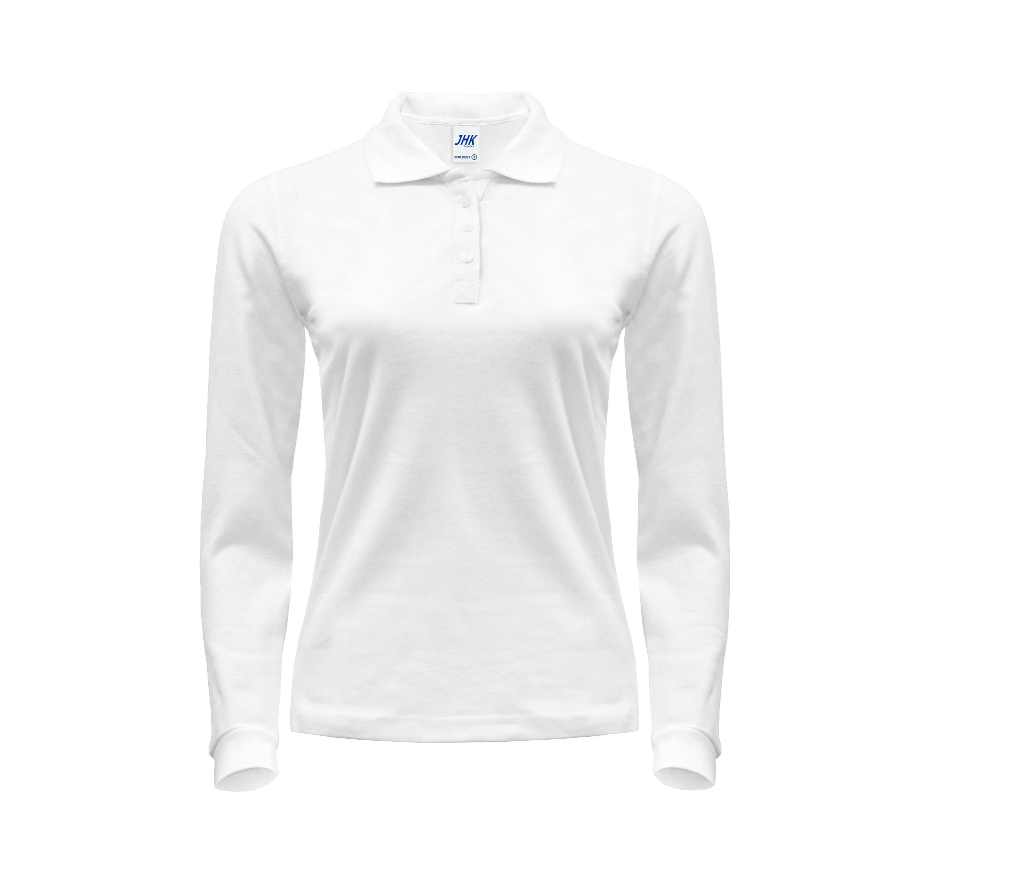Polo Manga Larga Mujer 200 - JHK JK216 - WHITE