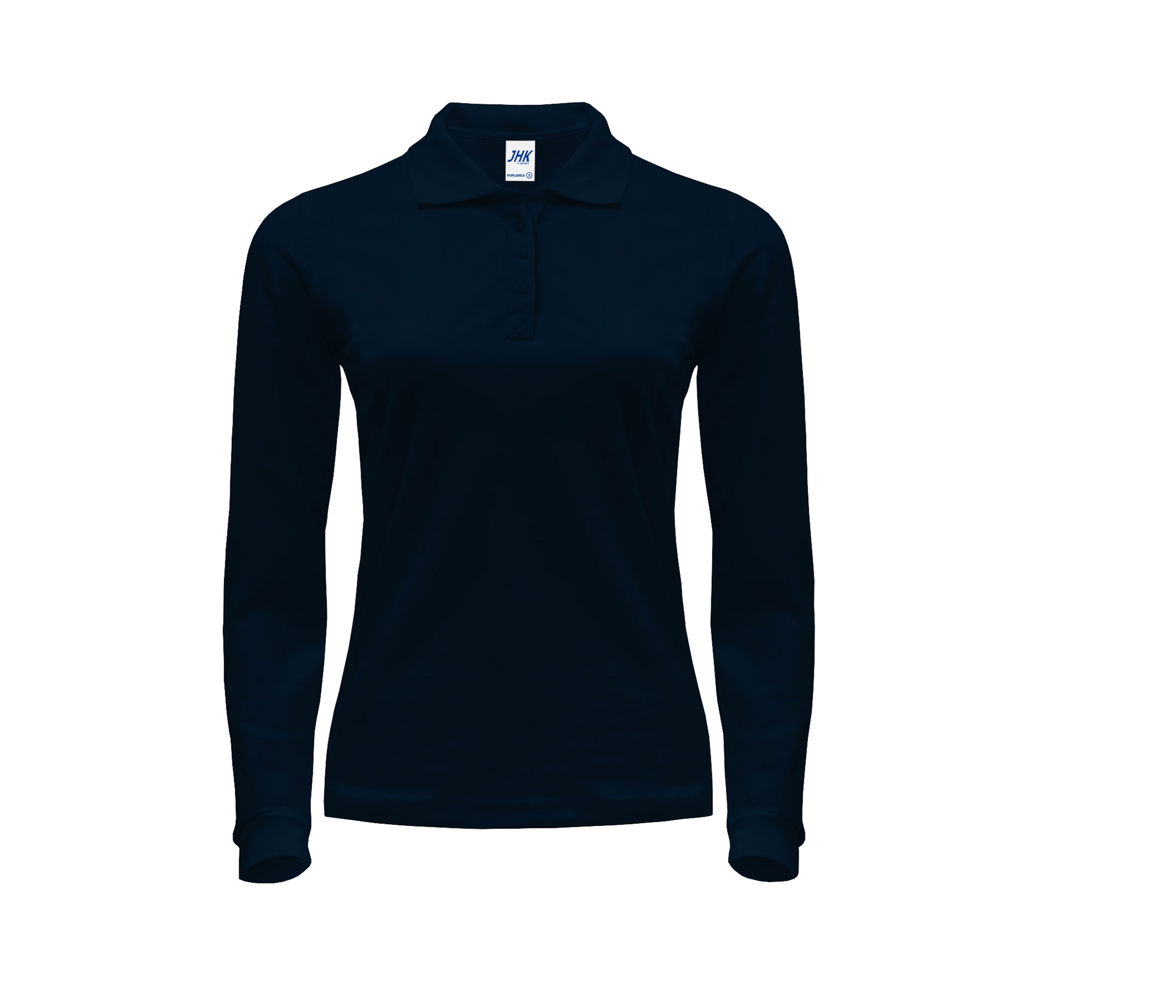 Polo Manga Larga Mujer 200 - JHK JK216 - NAVY