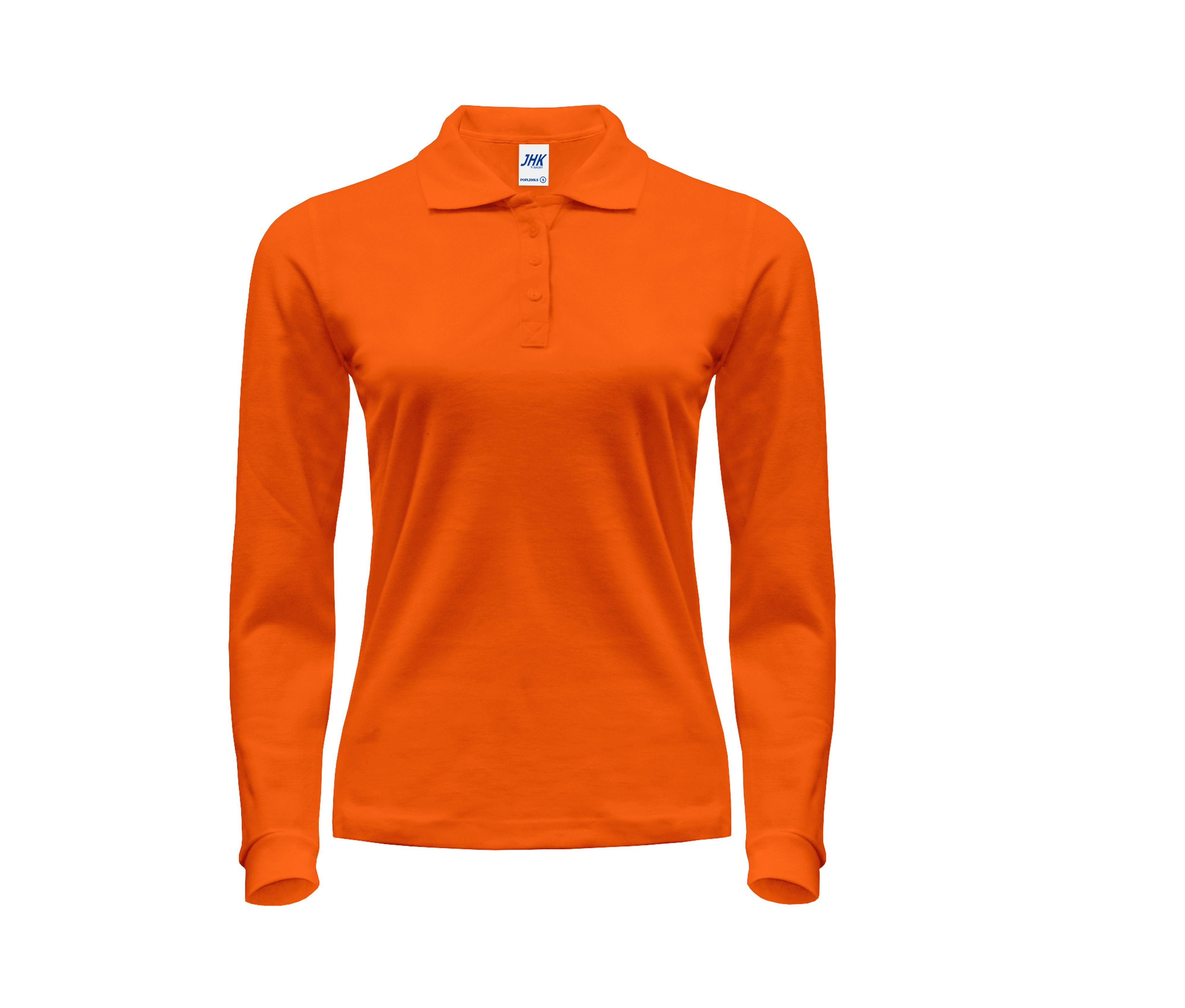 Polo Manga Larga Mujer 200 - JHK JK216 - ORANGE
