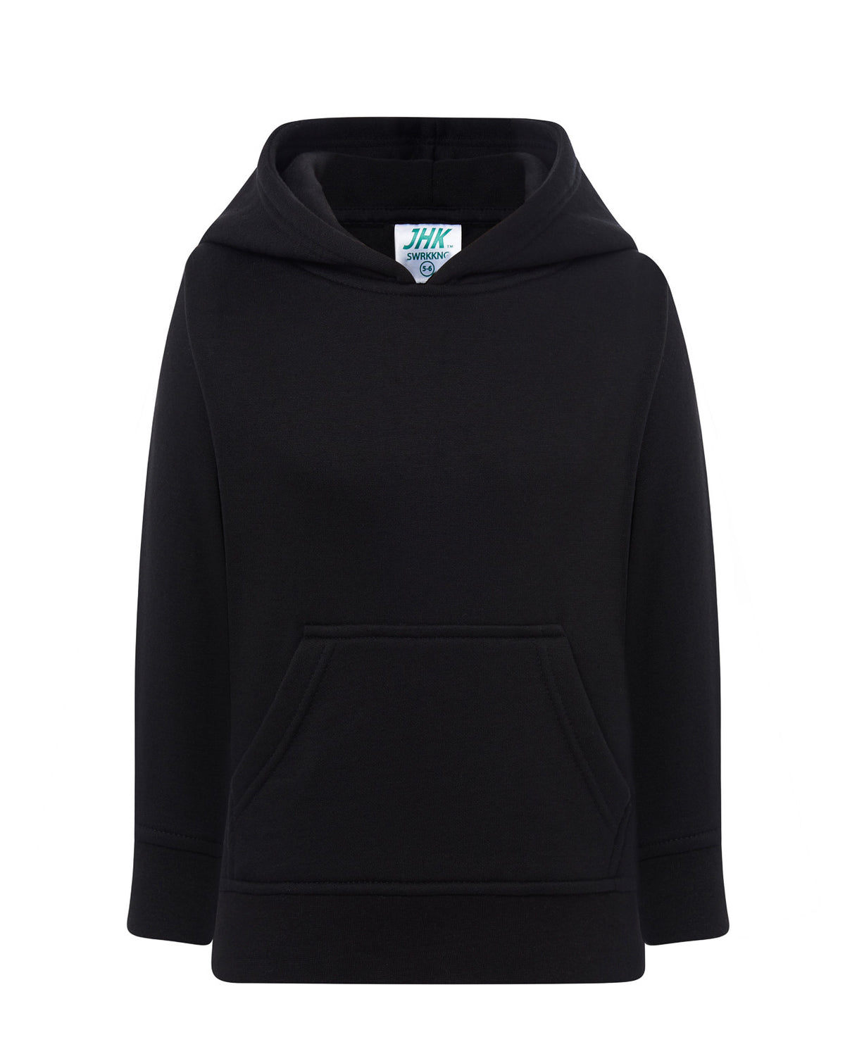 Sudadera Capucha con Bolsillo Niño 290 - JHK JK295K - BLACK
