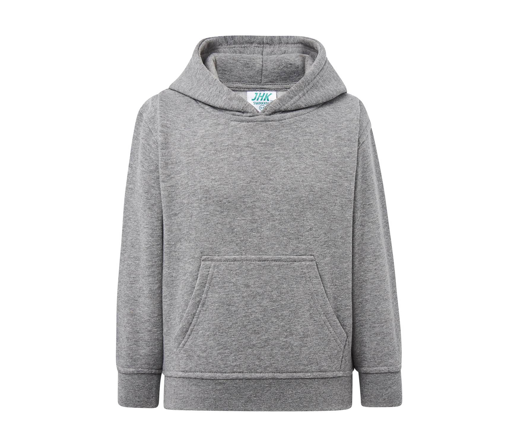 Sudadera Capucha con Bolsillo Niño 290 - JHK JK295K - GREY MELANGE