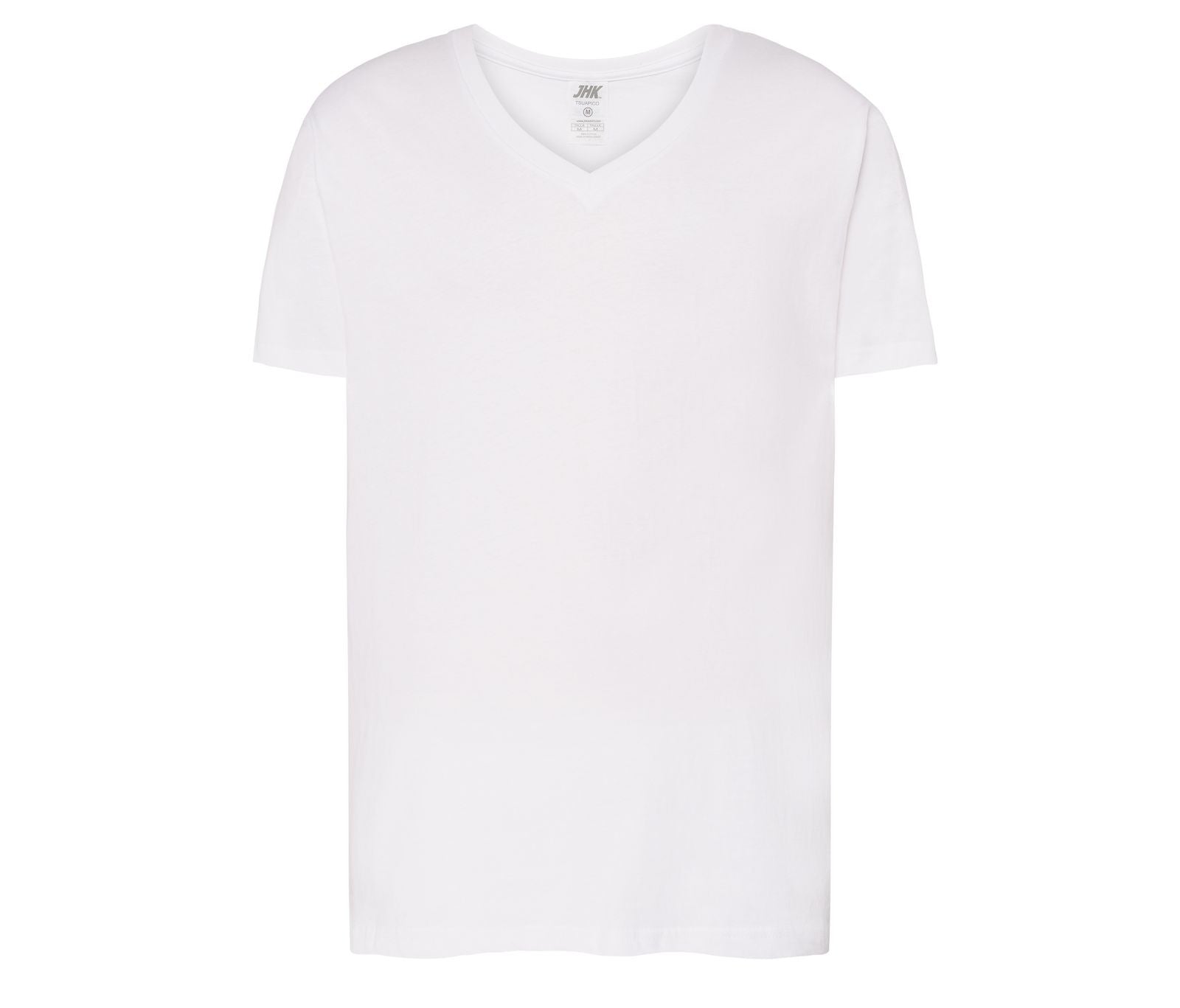 Camiseta Cuello Pico 160 - JHK JK401 - WHITE