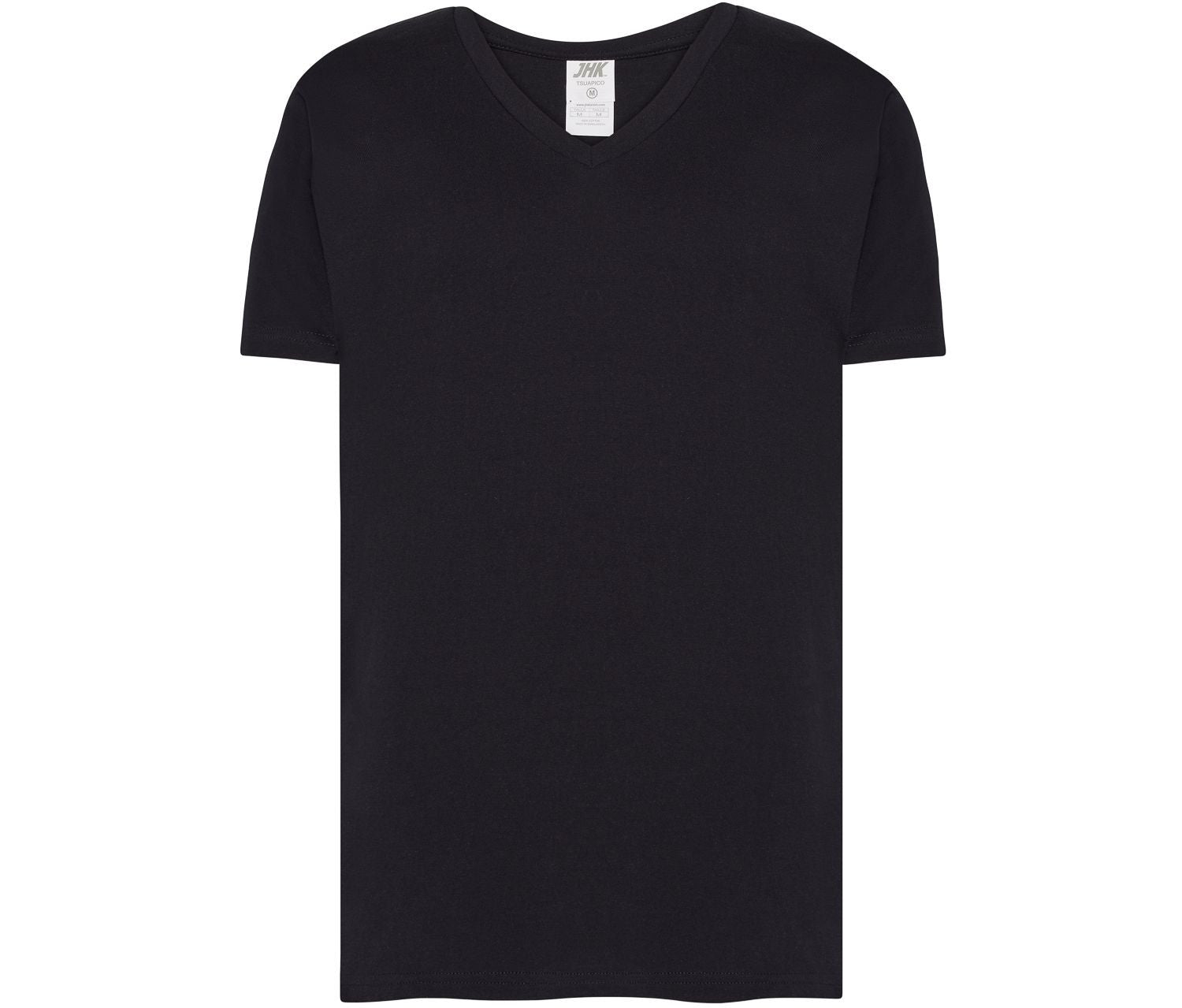 Camiseta Cuello Pico 160 - JHK JK401 - BLACK