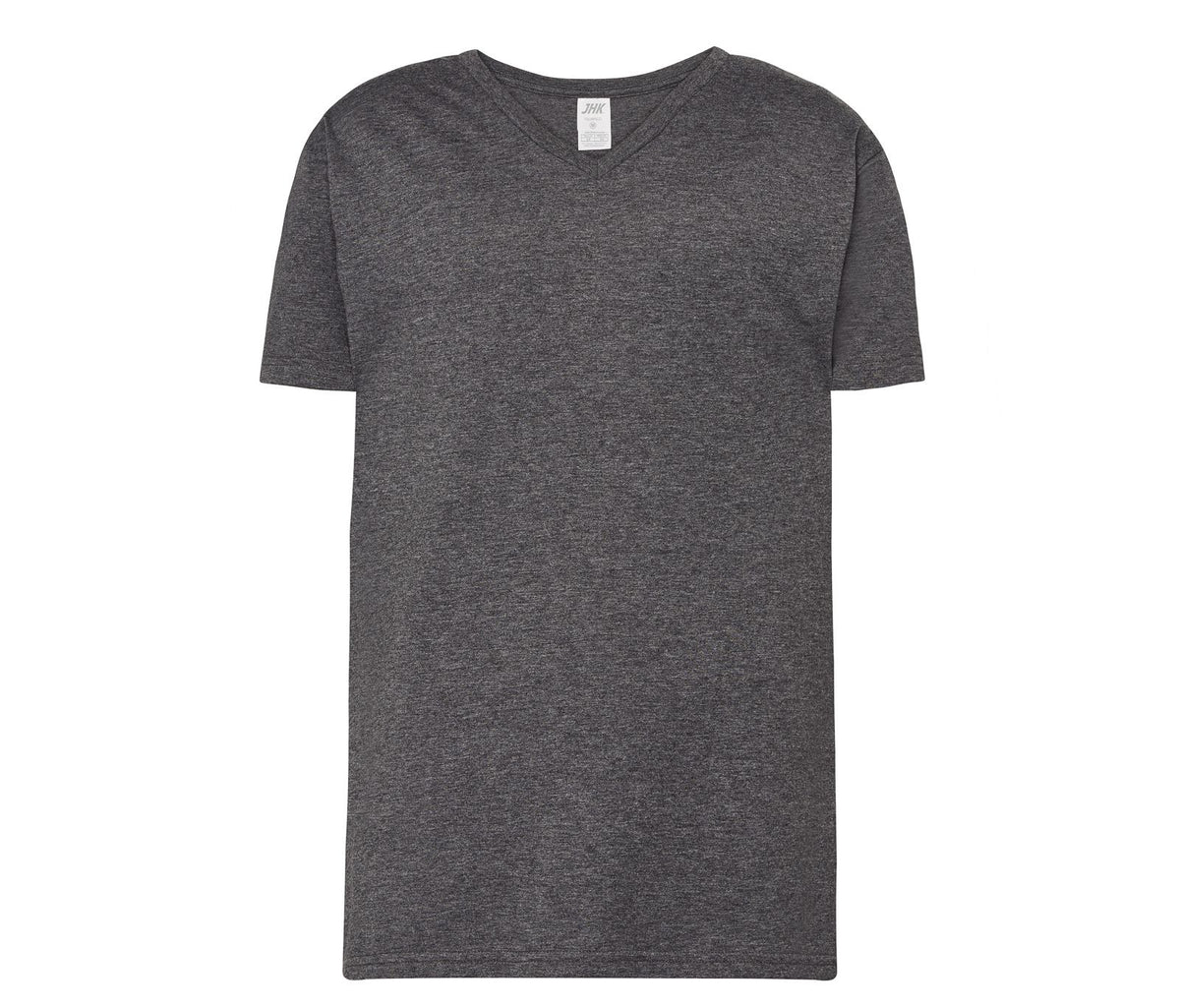 Camiseta Cuello Pico 160 - JHK JK401 - CHARCOAL HEATHER