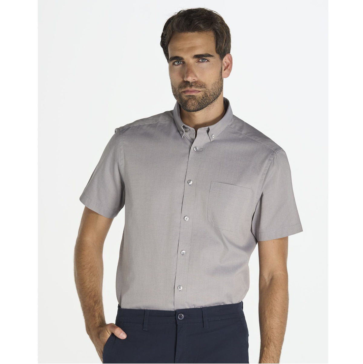 Camisa Oxford Manga Corta Hombre 115 - JHK JK605