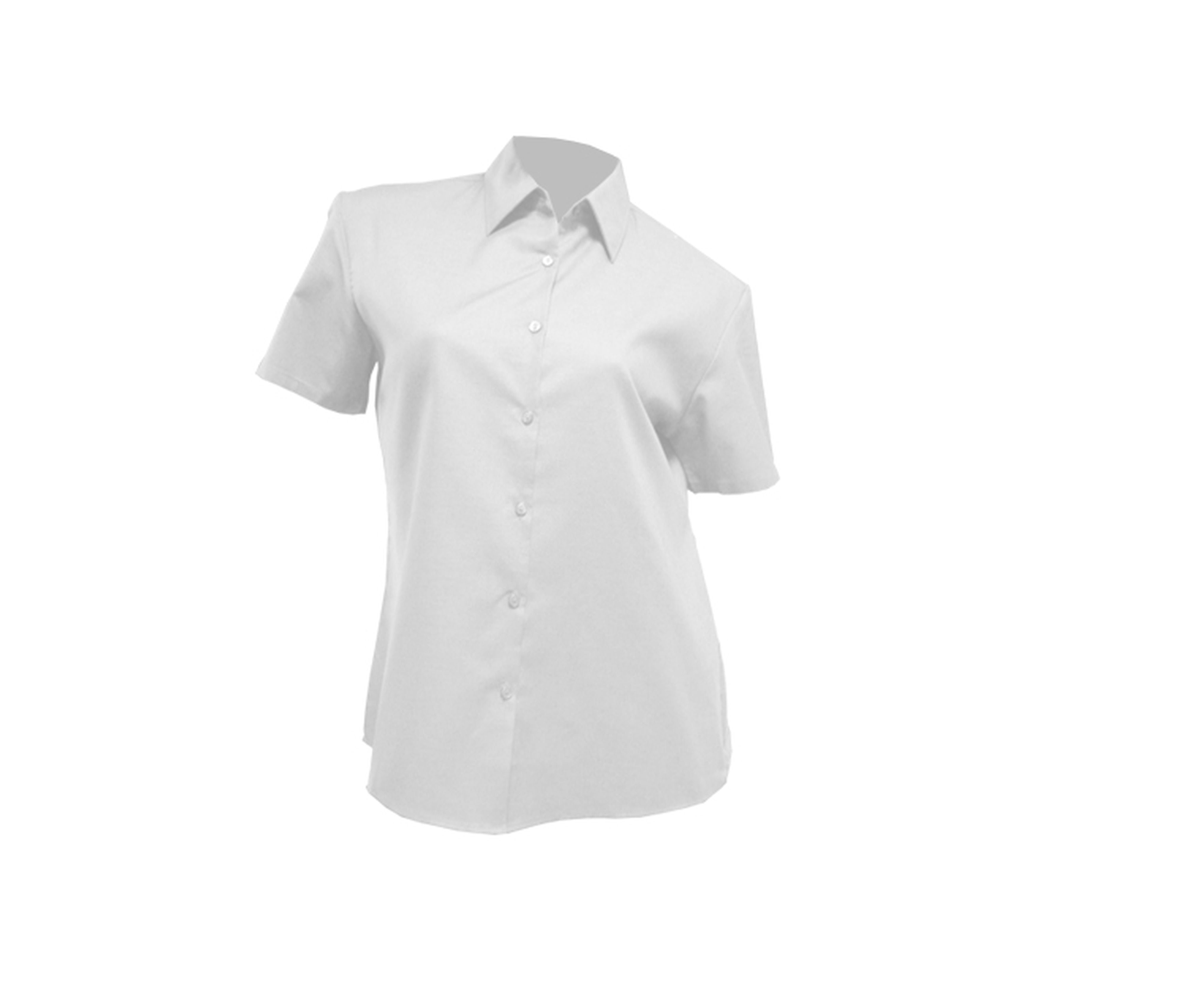 Camisa Oxford Manga Corta Mujer 115 - JHK JK606 - WHITE