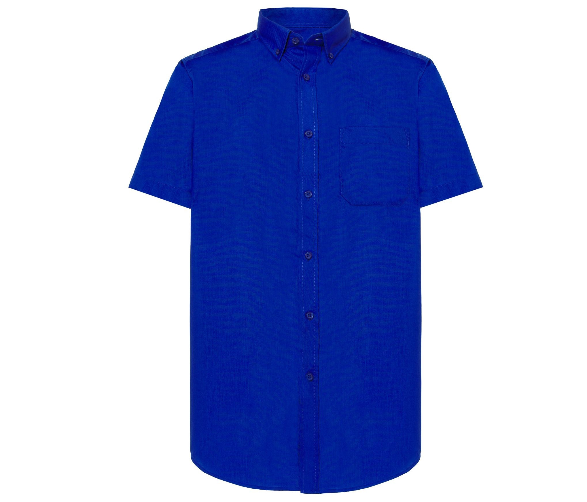 Camisa Popelín Manga Corta Hombre 100 - JHK JK611 - ROYAL BLUE