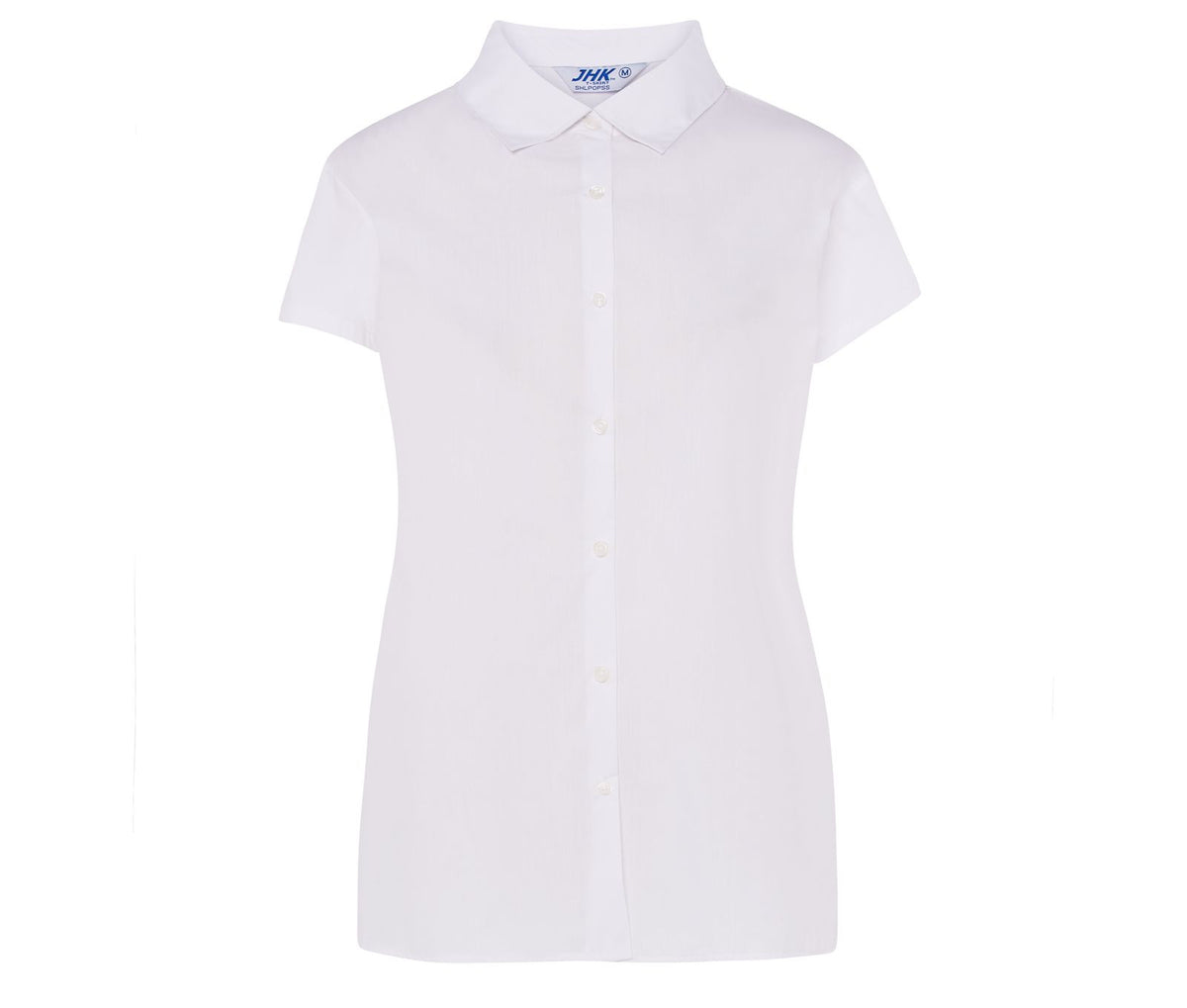 Camisa Popelín Manga Corta Mujer 100 - JHK JK616 - WHITE