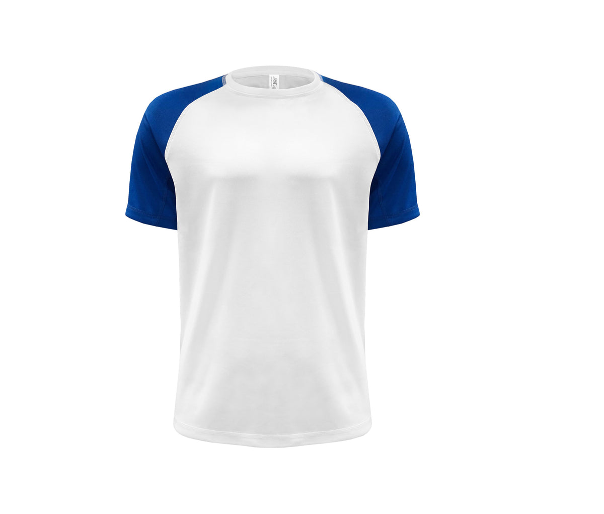 Camiseta Técnica Contraste Hombre 130 - JHK JK905 - WHITE/ROYAL BLUE