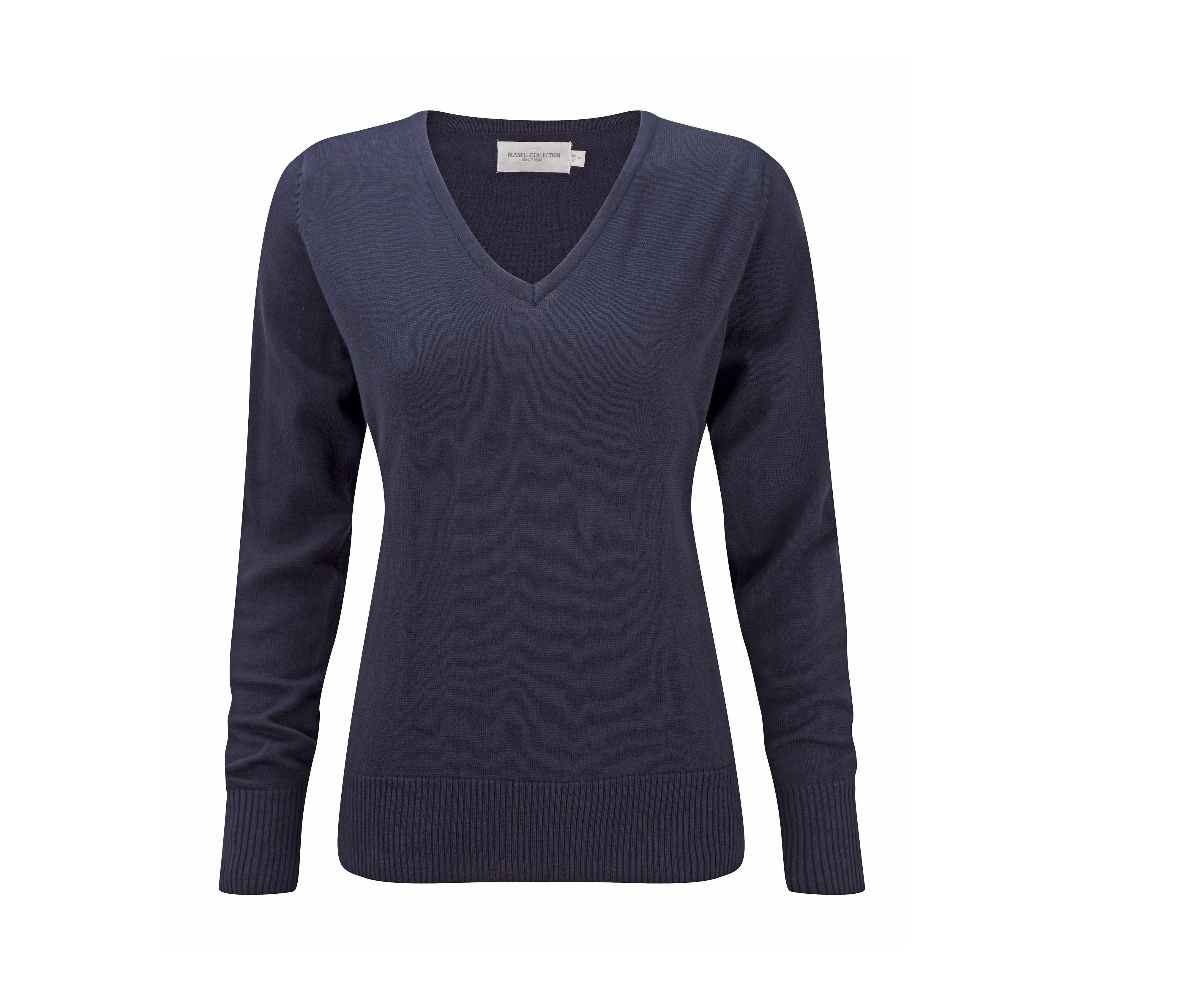 Suéter con Cuello en V para Mujer - Russell Athletic JZ10F