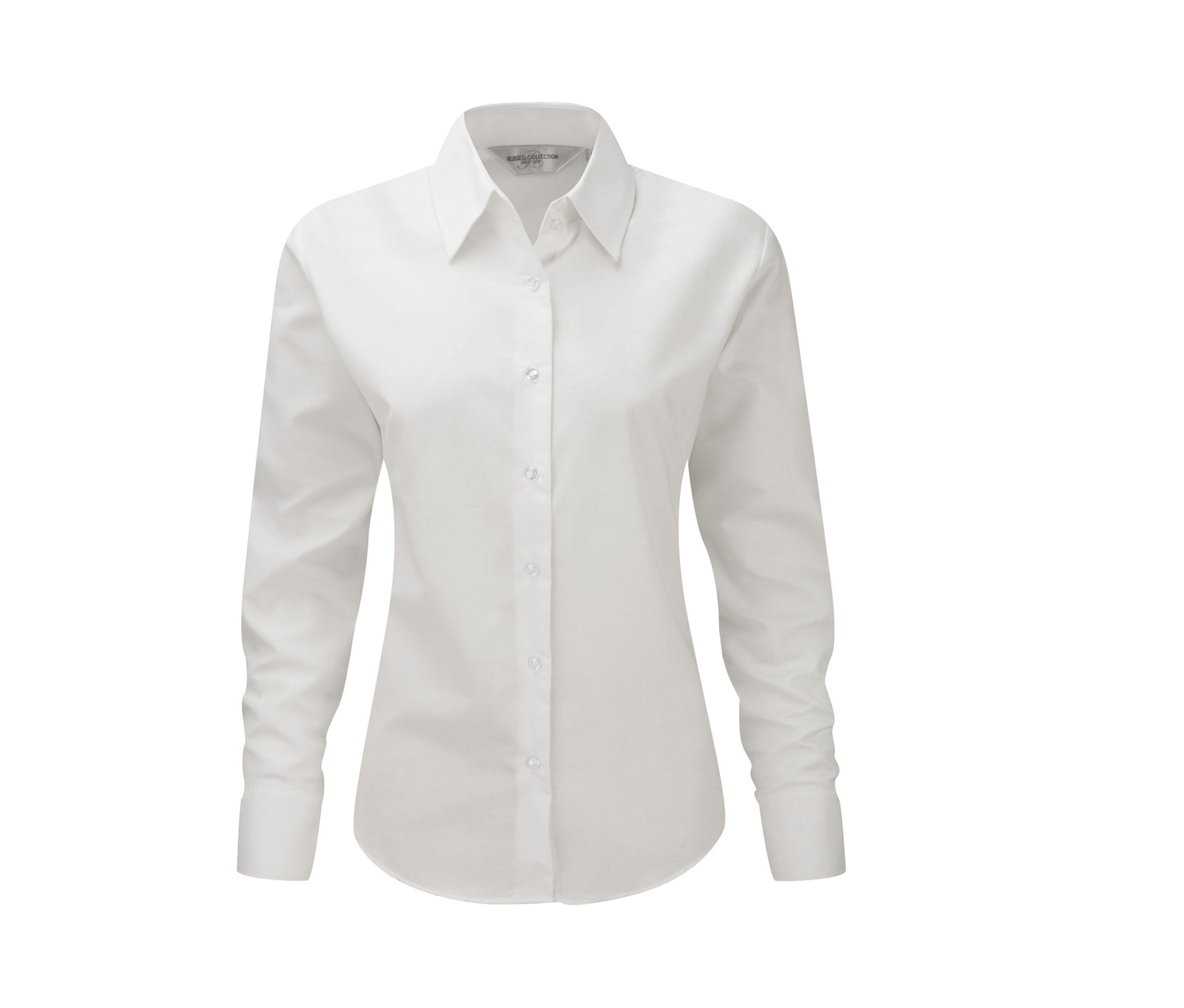 Camisa Oxford Entallada de Manga Larga para Mujer. - Russell Athletic JZ32F