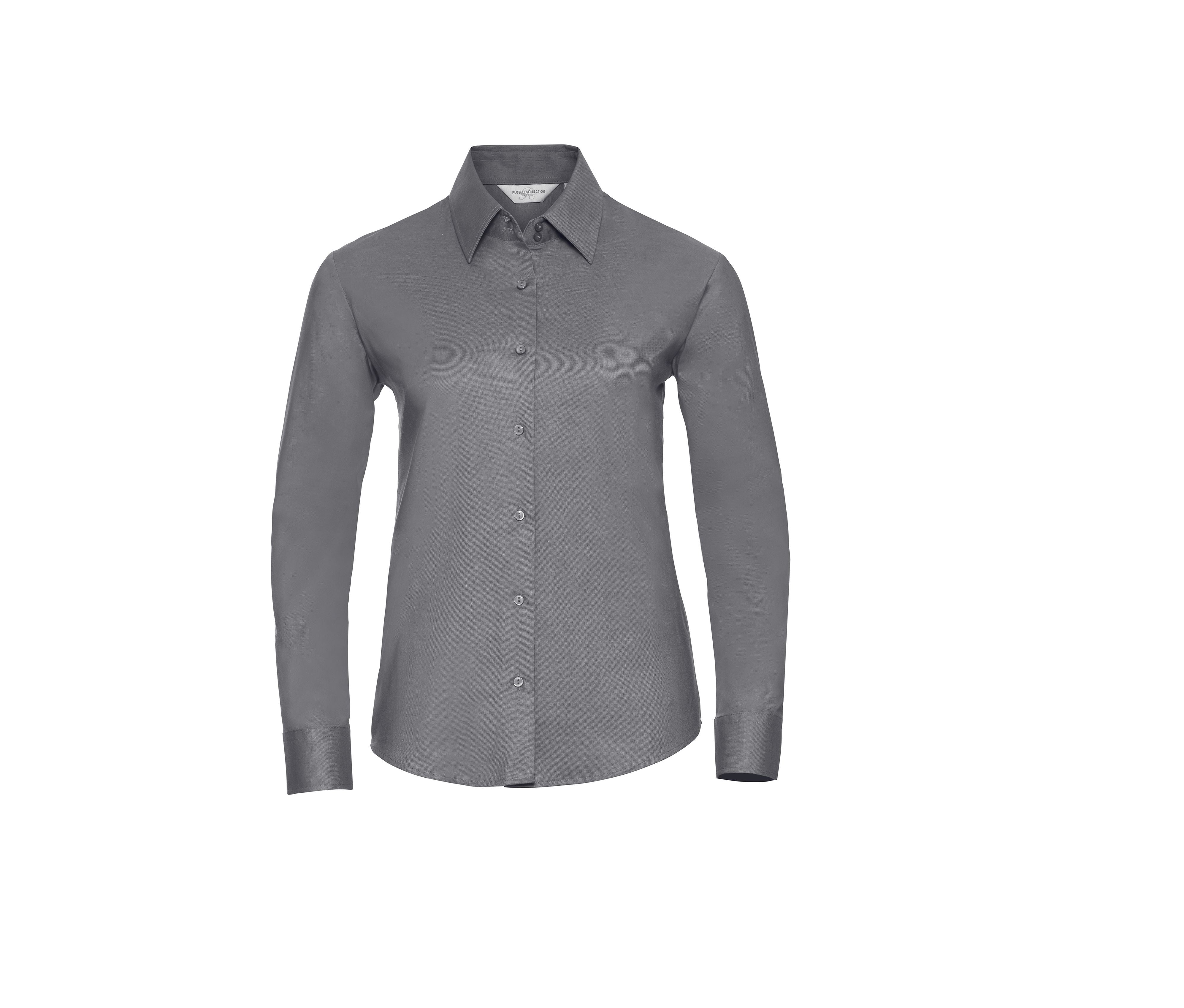 Camisa Oxford Entallada de Manga Larga para Mujer. - Russell Athletic JZ32F