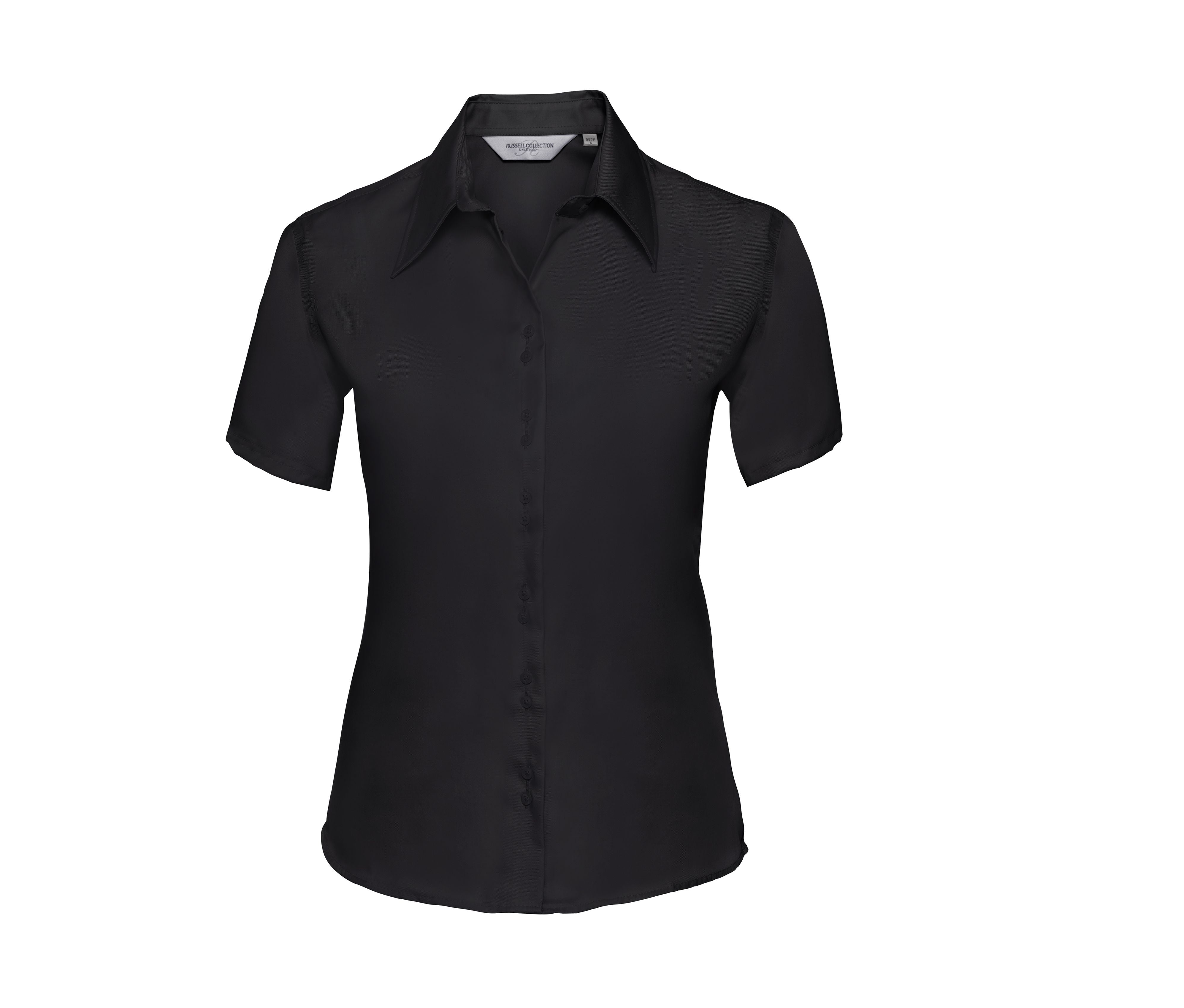 Camisa Entallada de Manga Corta para Mujer, de la Línea Ultimate, sin Necesidad de Planchado. - Russell Athletic JZ57F