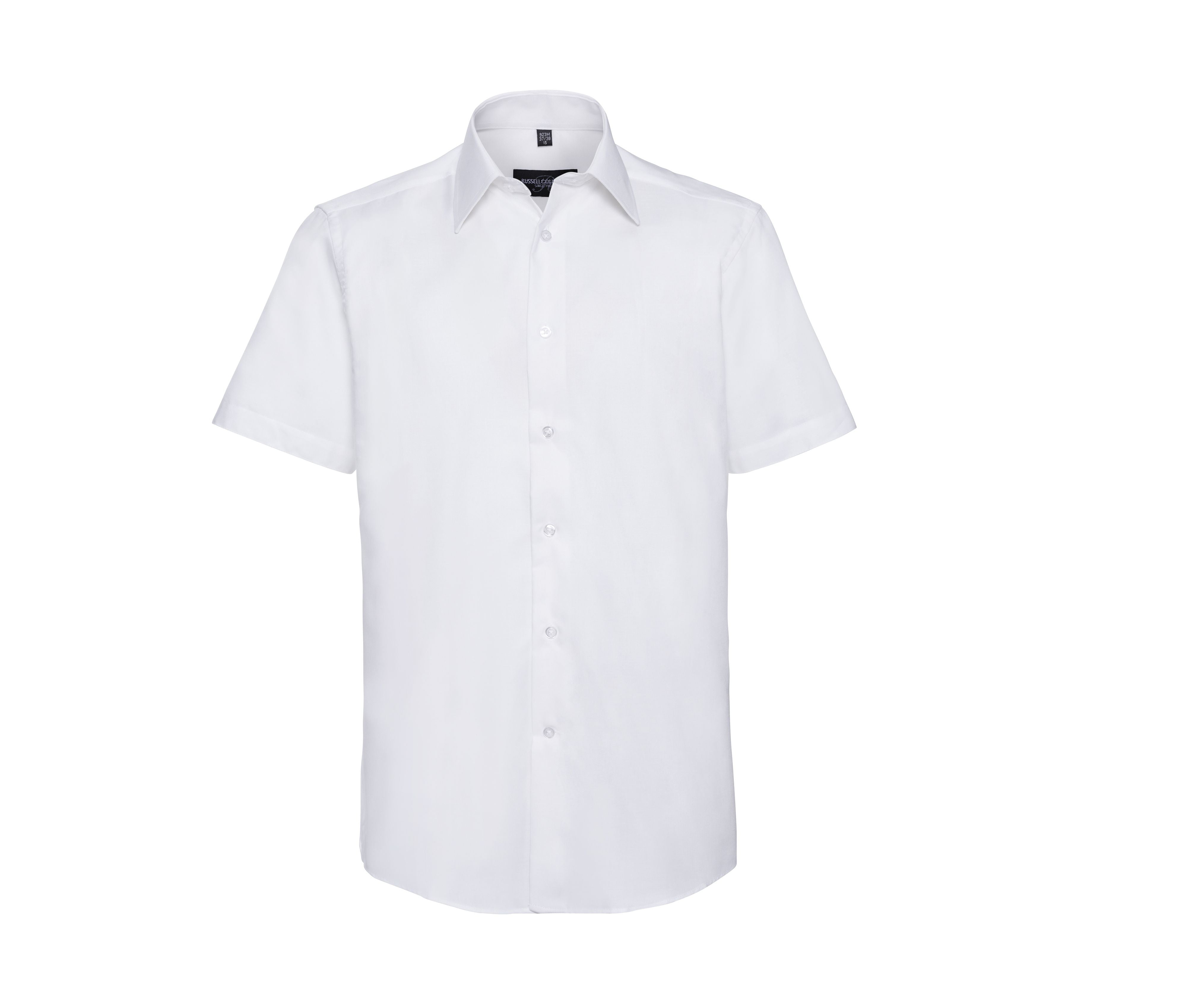 Camisa Oxford Entallada de Manga Corta para Hombre. - Russell Athletic JZ923