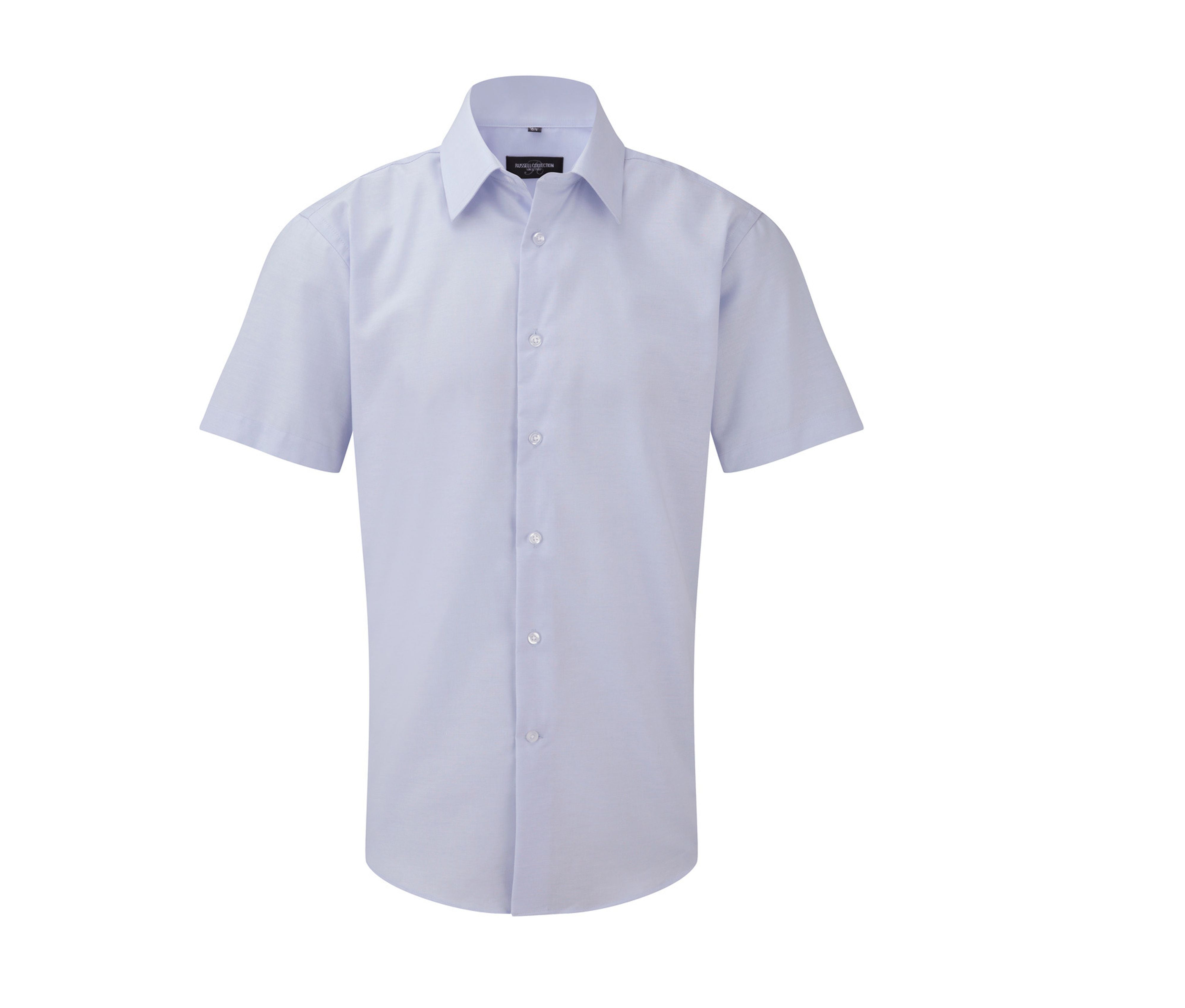 Camisa Oxford Entallada de Manga Corta para Hombre. - Russell Athletic JZ923