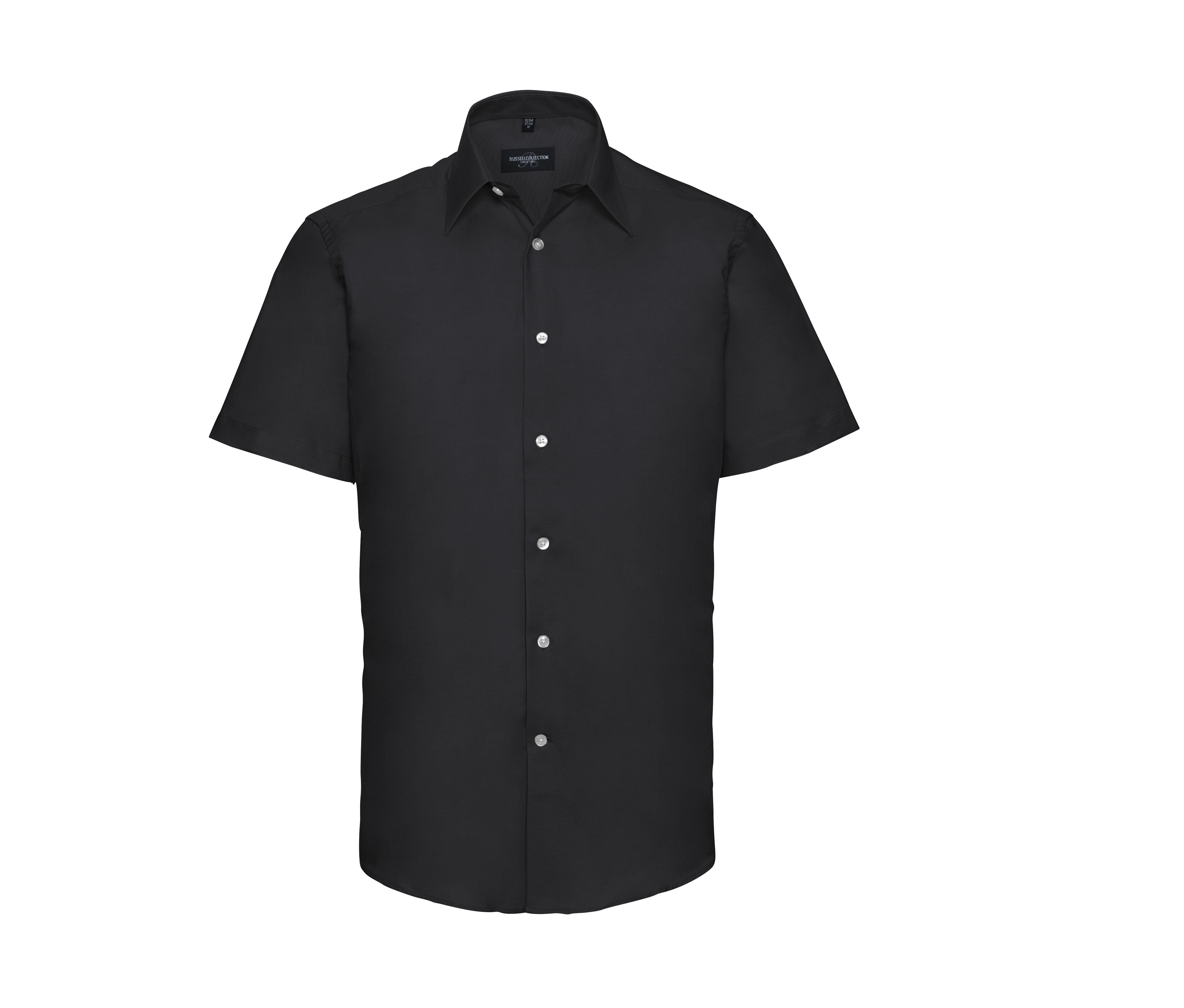 Camisa Oxford Entallada de Manga Corta para Hombre. - Russell Athletic JZ923