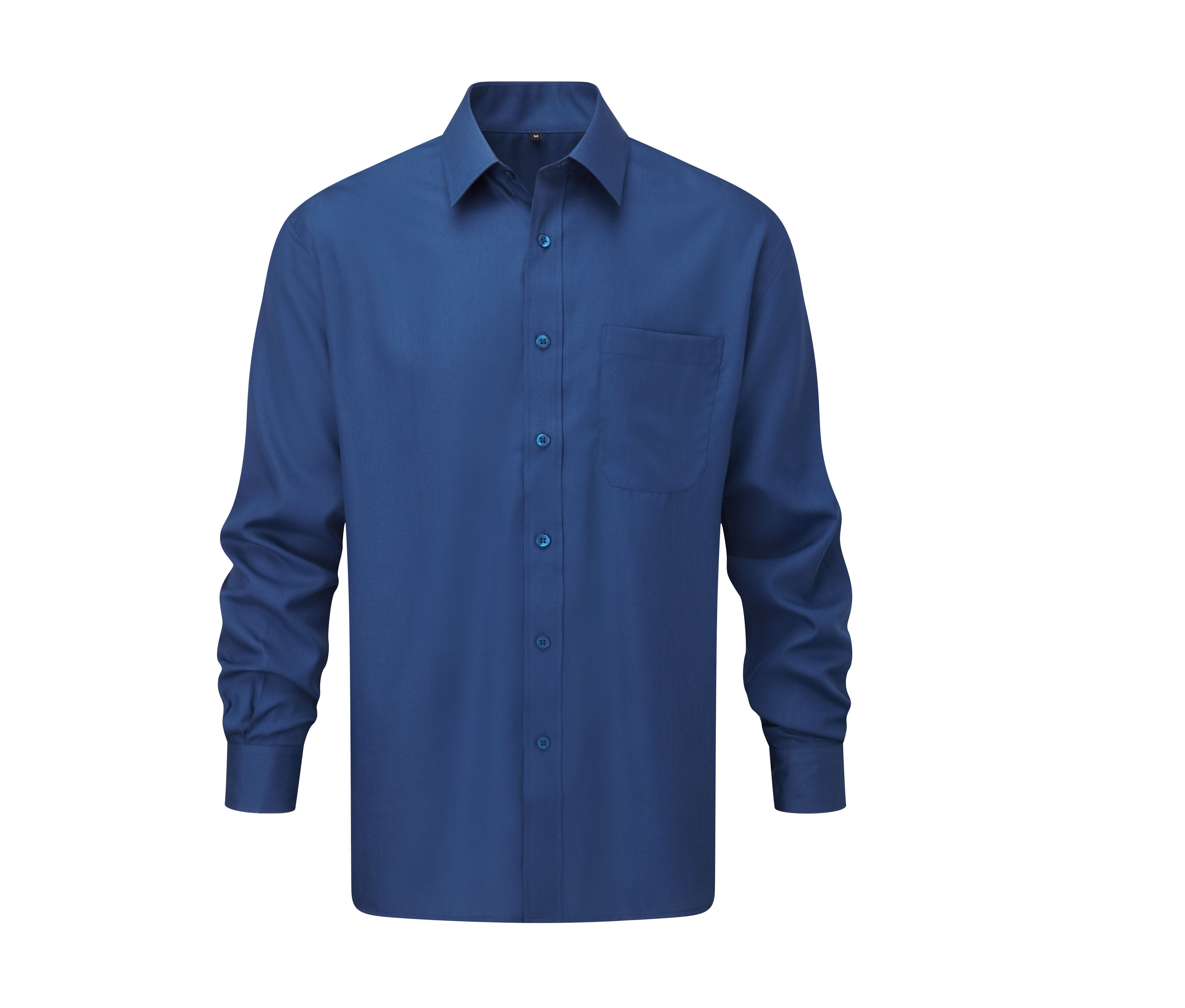 Camisa Clásica de Popelina con Mezcla de Algodón - Manga Larga. - Russell Athletic JZ934