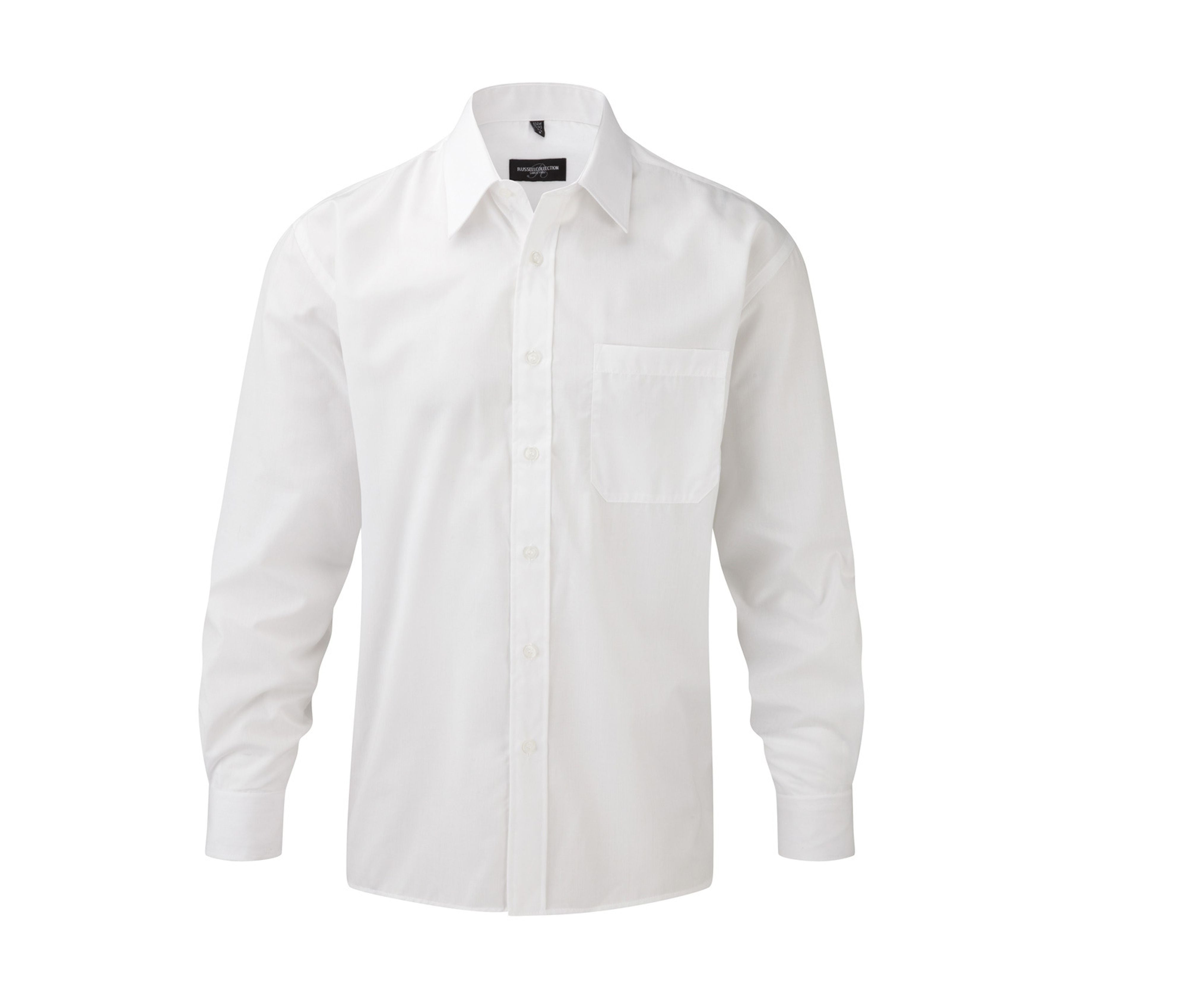 Camisa Clásica de Popelina con Mezcla de Algodón - Manga Larga. - Russell Athletic JZ934