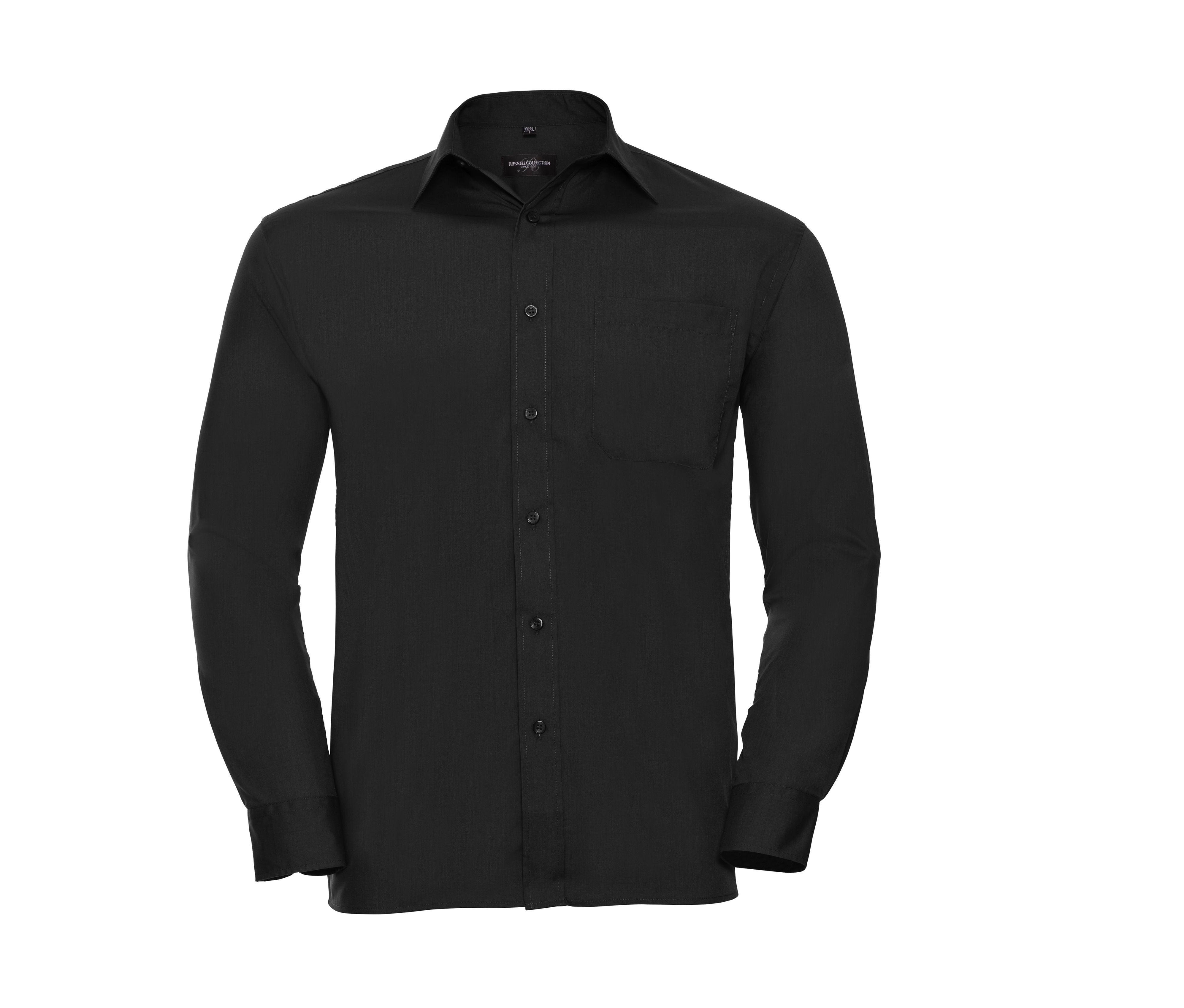 Camisa Clásica de Popelina con Mezcla de Algodón - Manga Larga. - Russell Athletic JZ934