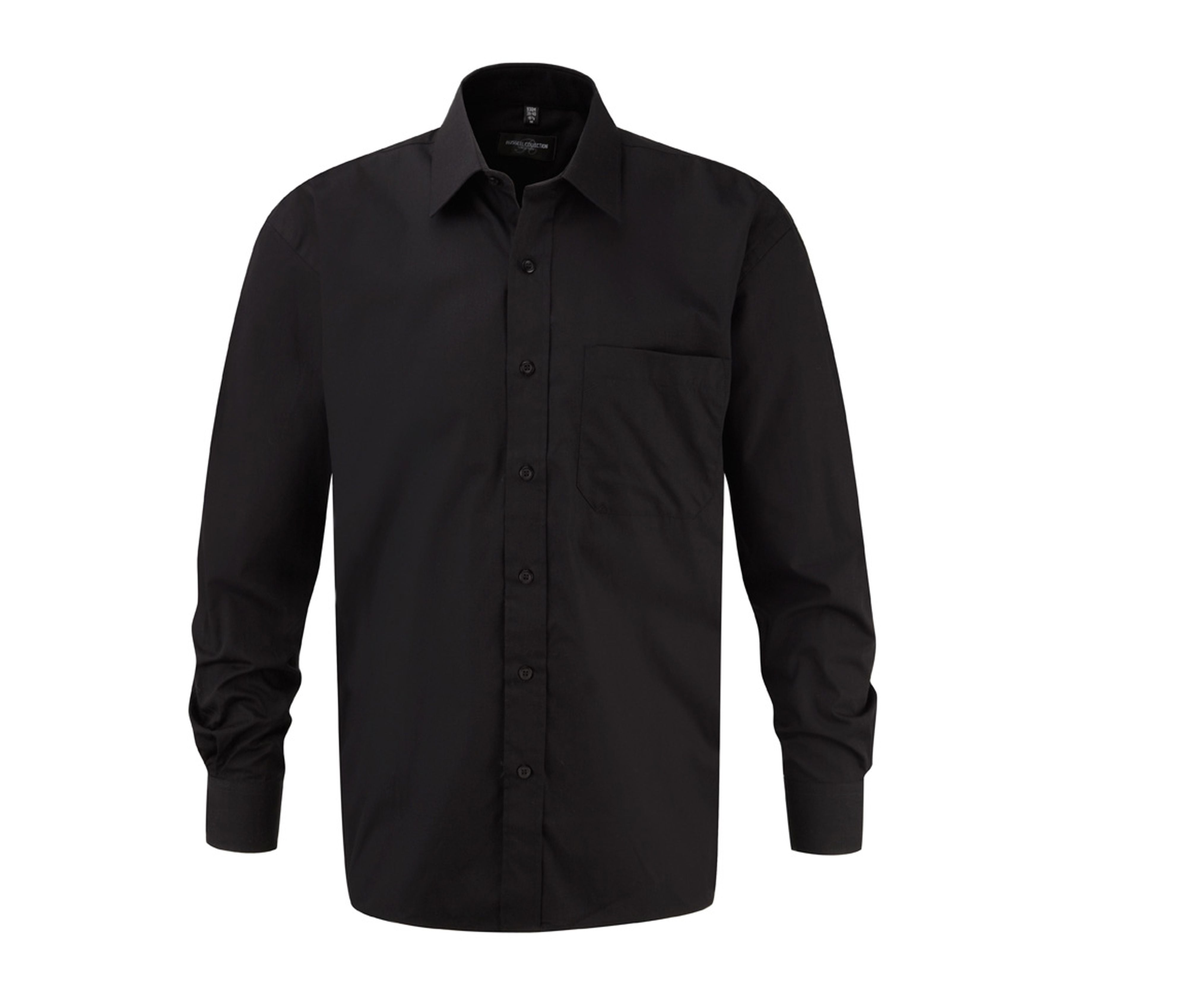 Camisa Clásica de Manga Larga para Hombre, de Popelín 100% Algodón. - Russell Athletic JZ936