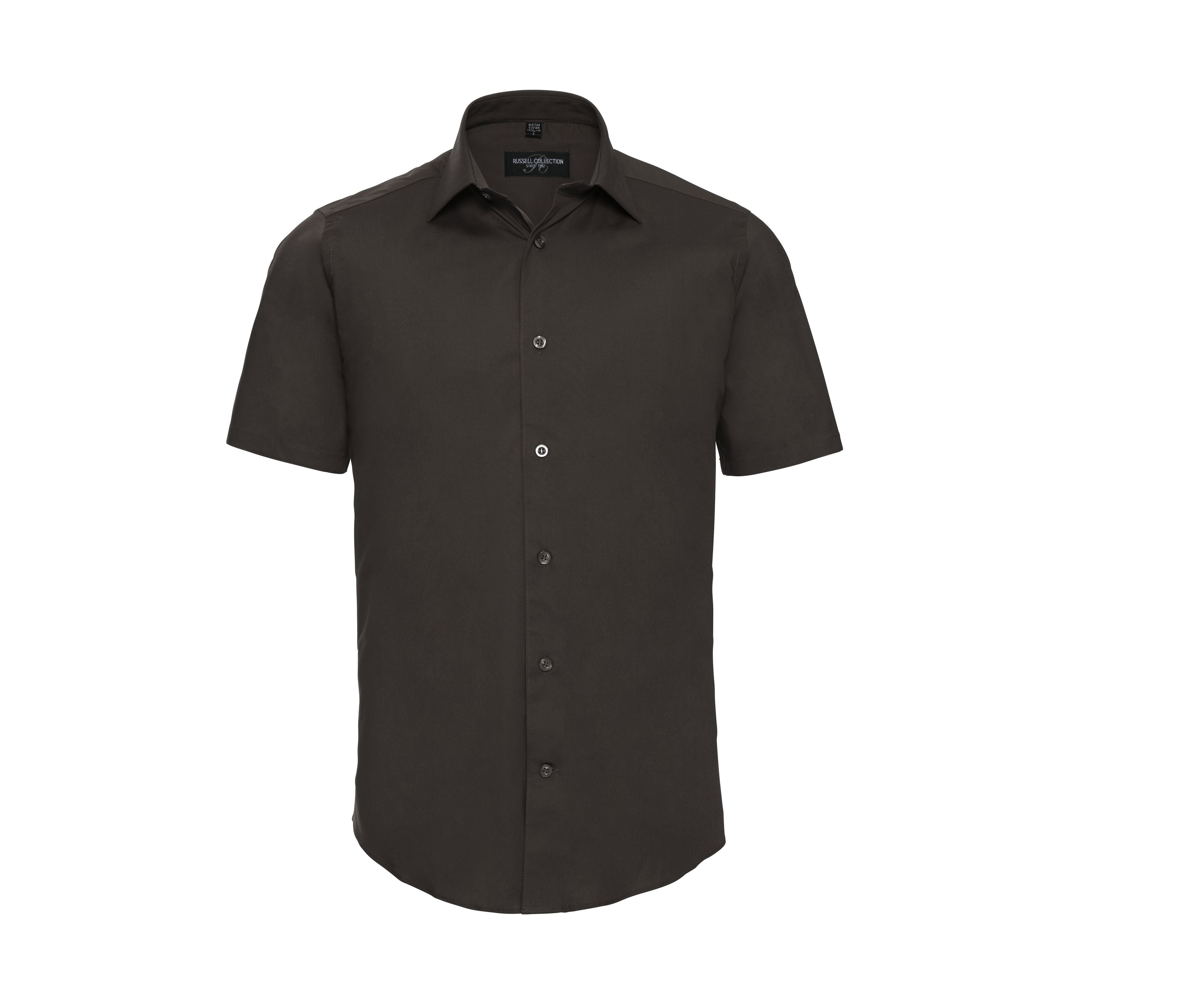 Camisa de Hombre Slim Fit Manga Corta de Fácil Cuidado - Russell Athletic JZ947