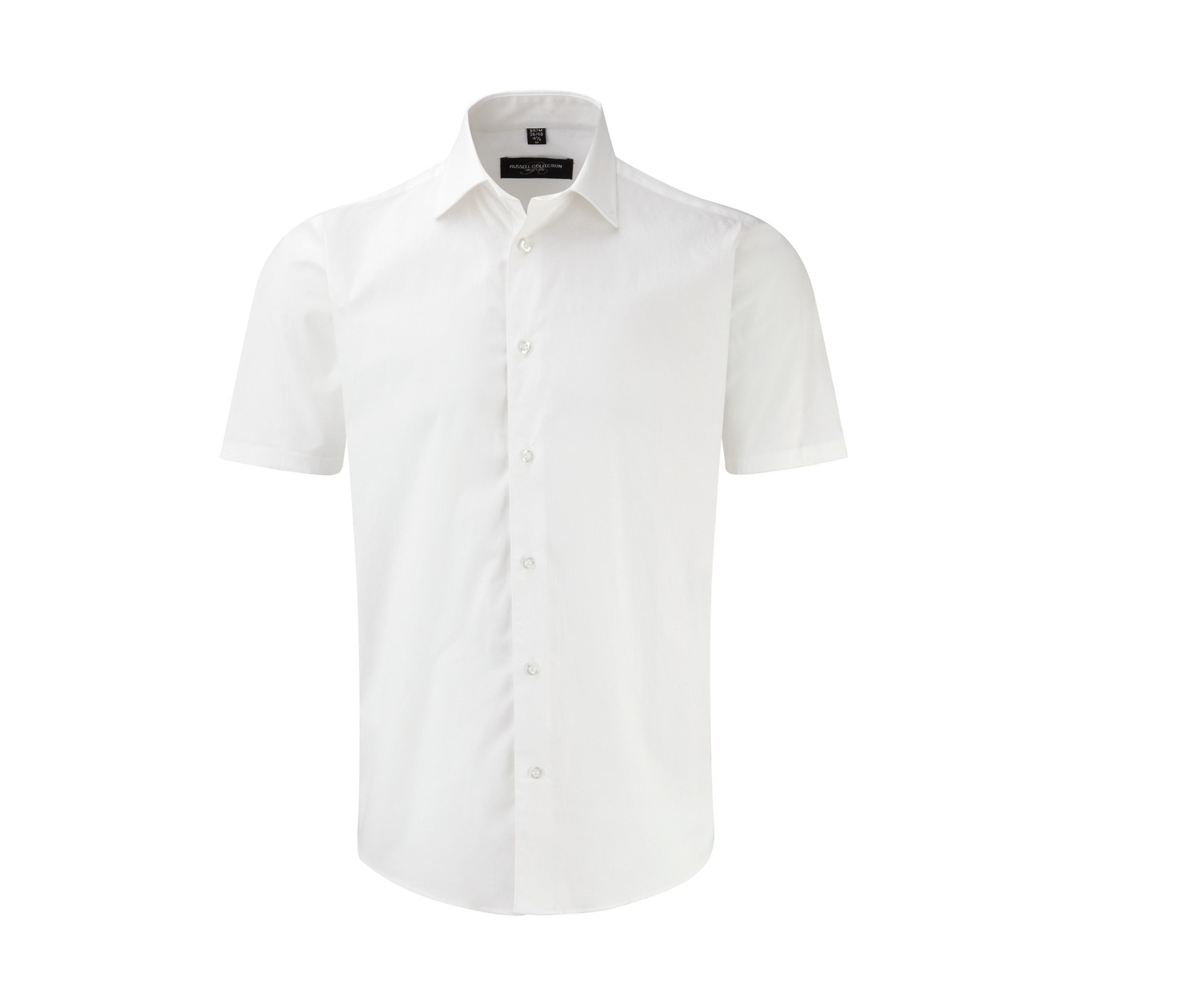 Camisa de Hombre Slim Fit Manga Corta de Fácil Cuidado - Russell Athletic JZ947
