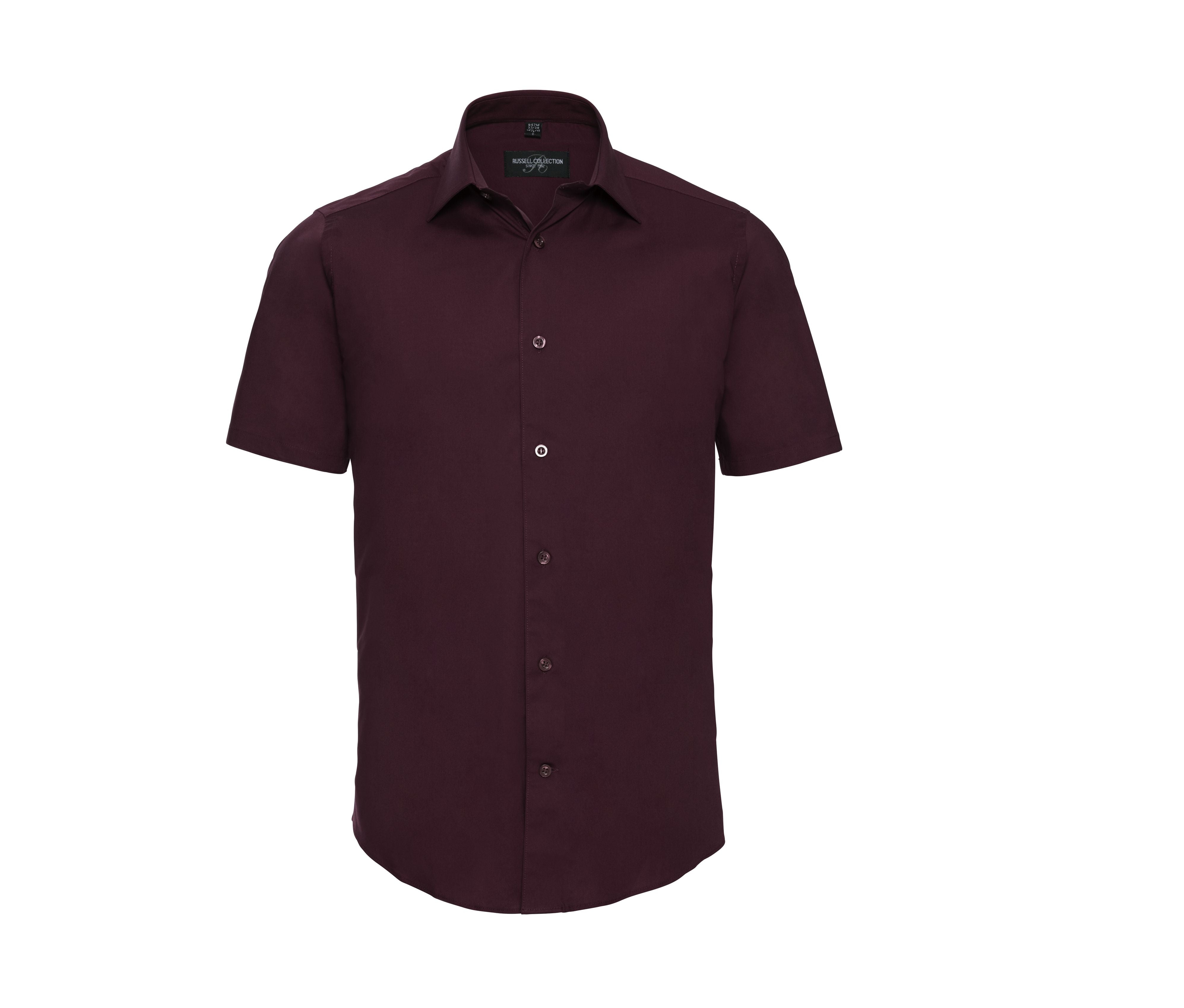 Camisa de Hombre Slim Fit Manga Corta de Fácil Cuidado - Russell Athletic JZ947