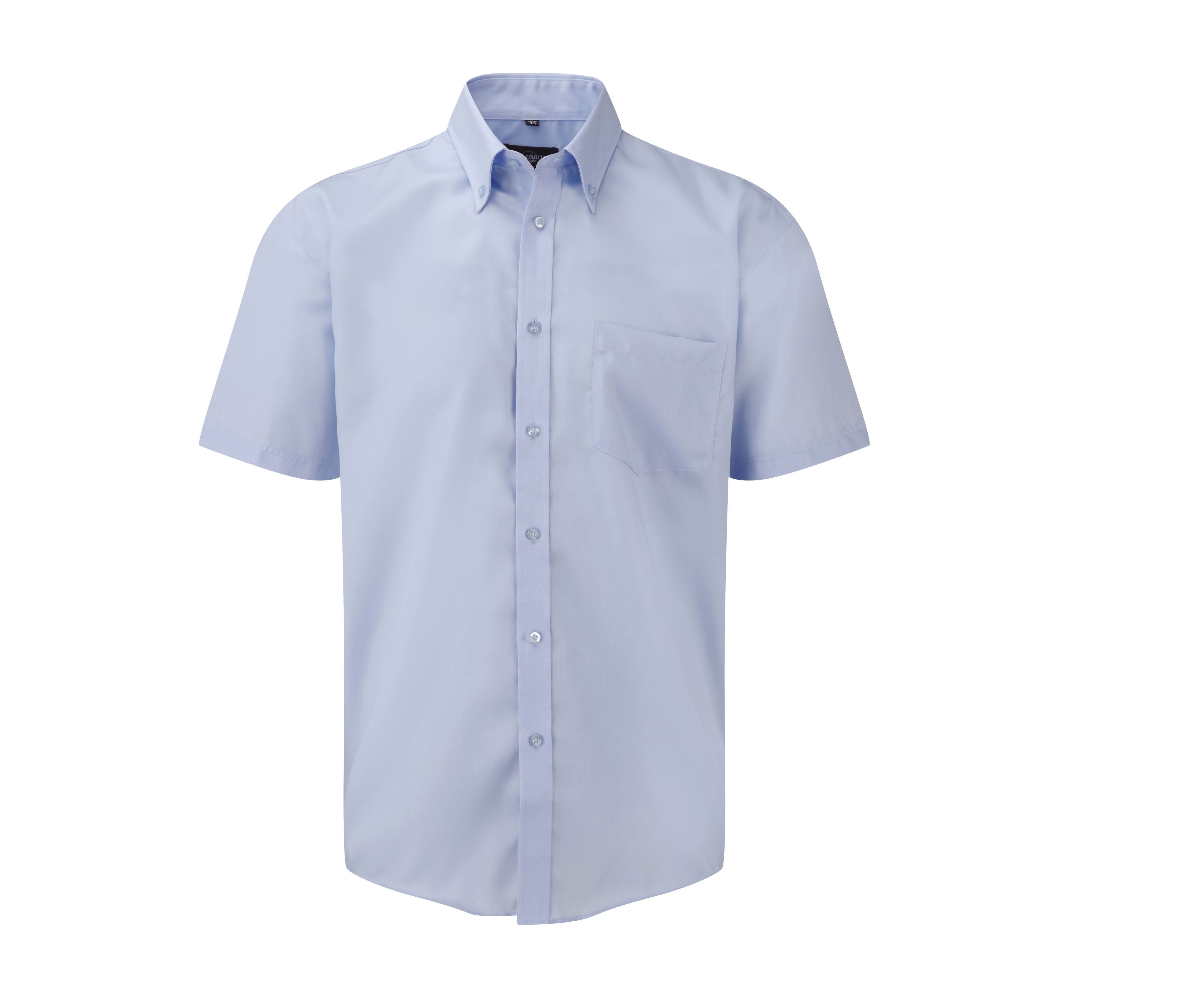 Camisa Clásica de Manga Corta para Hombre, de la Línea Ultimate, sin Necesidad de Planchado. - Russell Athletic JZ957