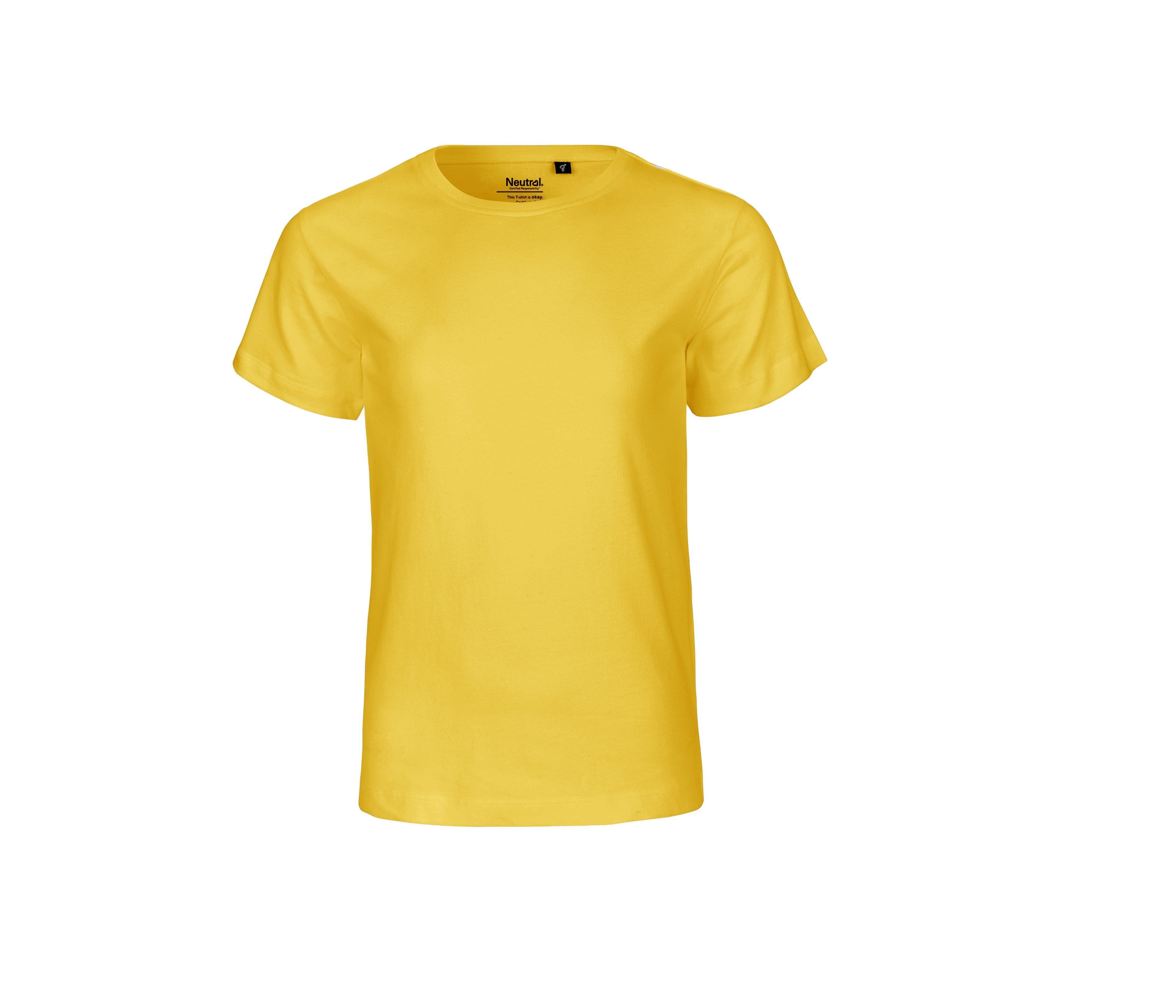 Camiseta Niños en Algodón Orgánico y Fairtrade - Neutral O30001